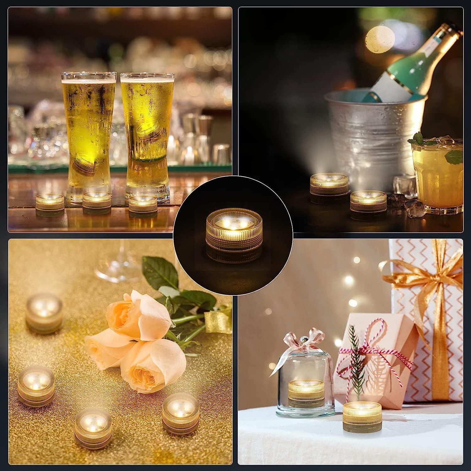 Velas LED Sumergibles Afoosoo - Paquete de 20 Blancas 3cm