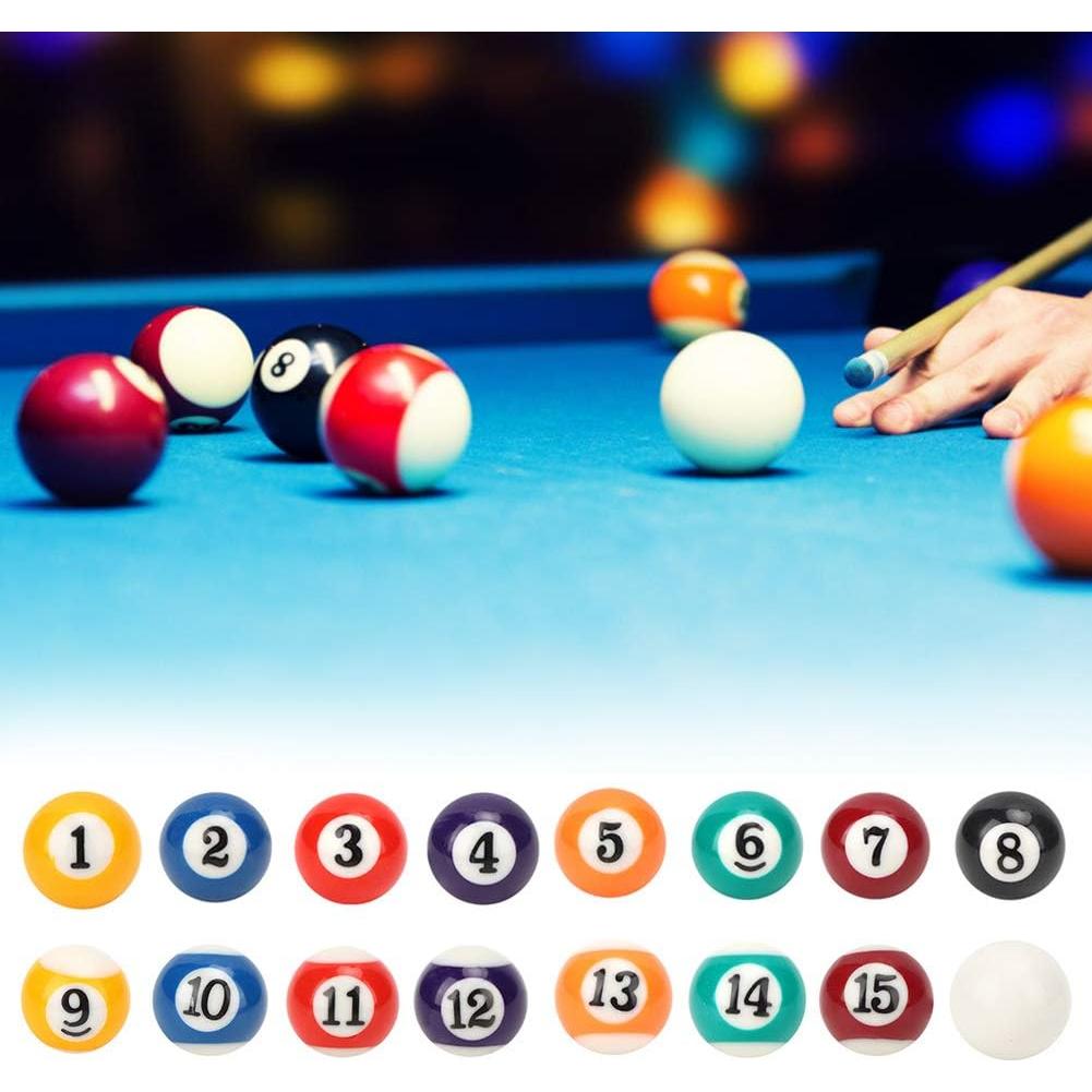 Juego de 16 Bolas de Billar Mini HEITIGN 2.5cm Resina