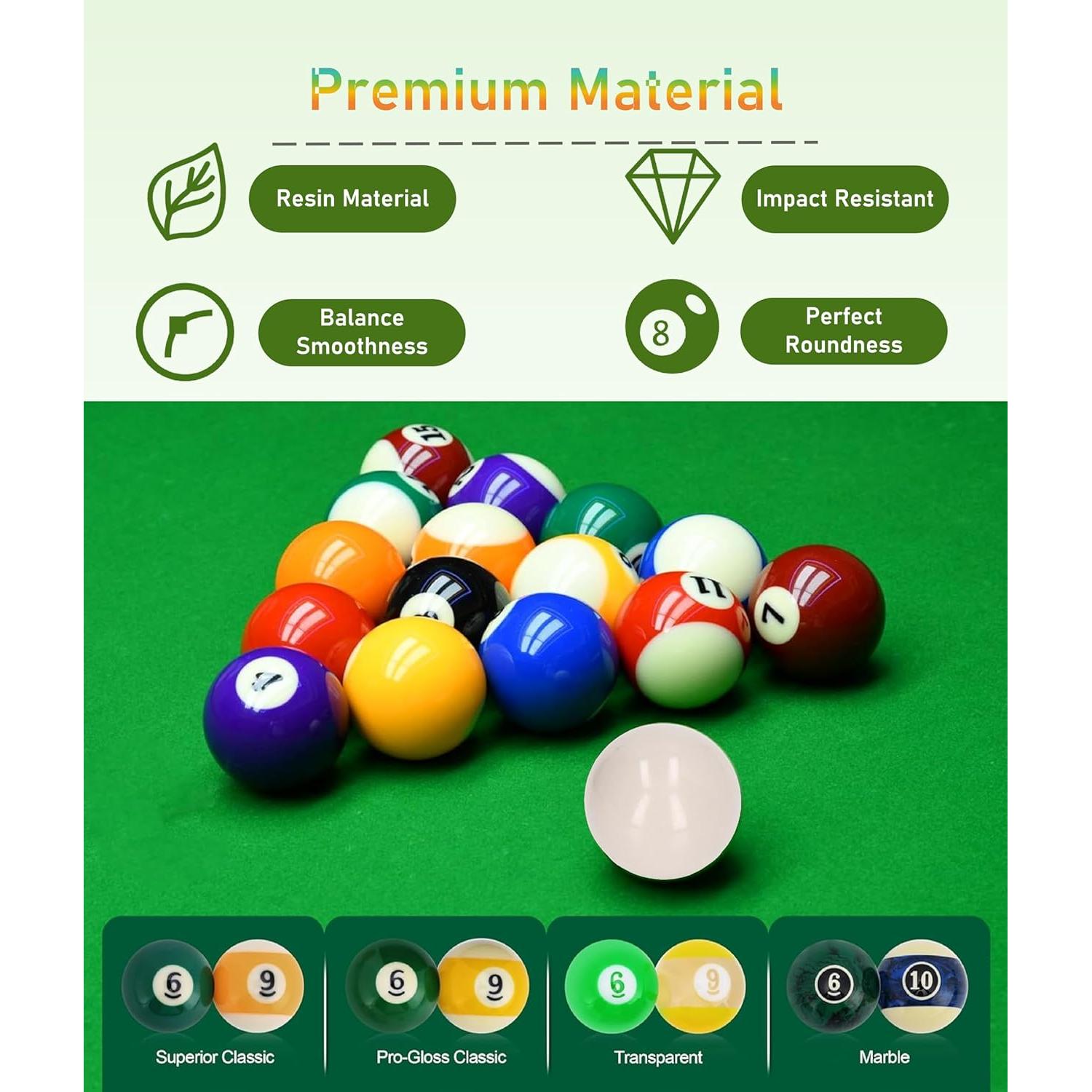 Set de 16 Mini Bolas de Billar Luqeeg 32 mm para Entrenamiento