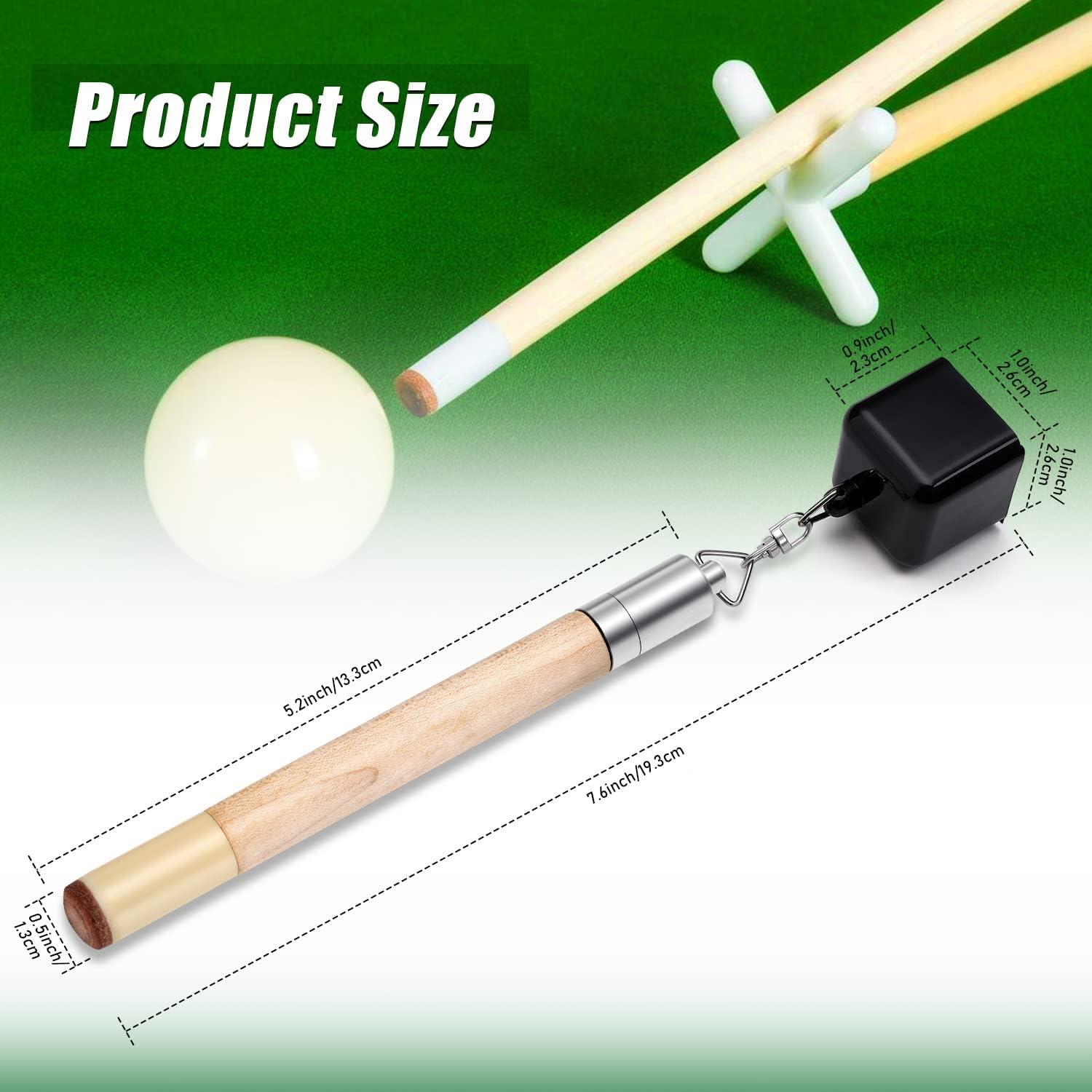 Soporte de Tiza TOBWOLF para Billar 2 en 1 Portátil