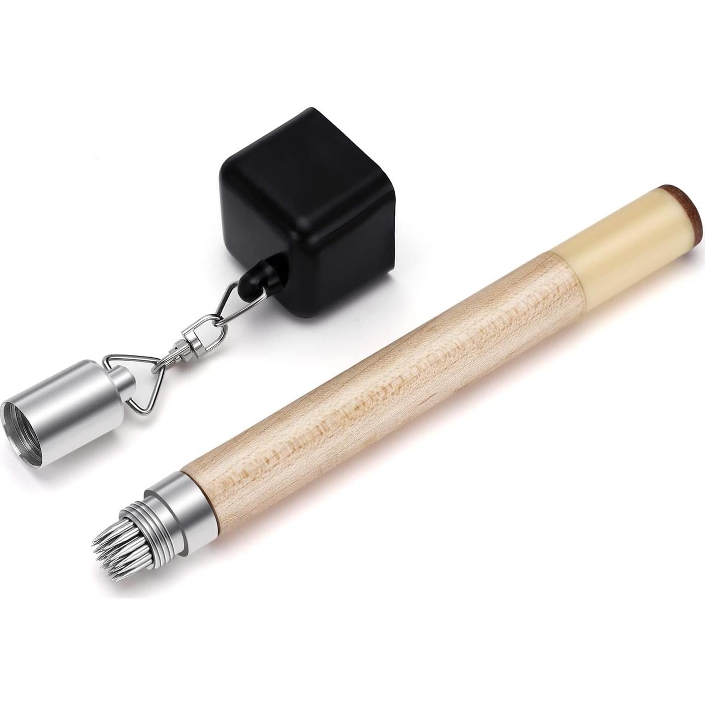 Soporte de Tiza TOBWOLF para Billar 2 en 1 Portátil