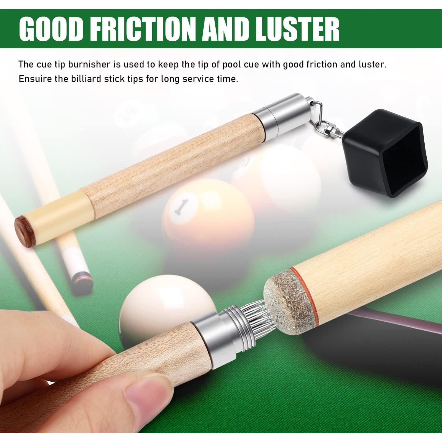 Soporte de Tiza TOBWOLF para Billar 2 en 1 Portátil