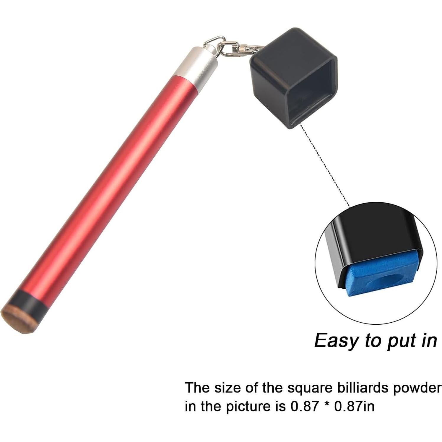 Porta Tiza 2 en 1 Lake of Fire - Accesorio de Billar Rojo