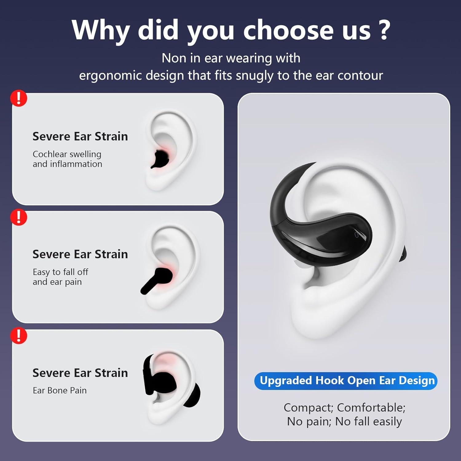 AI Translation Earbuds Real Time, 164 Language Translator Earbuds OWS 3-in-1 Translation Headphones, Translation Device for Travel Business Learning Compatible with iOS and Android（Black）