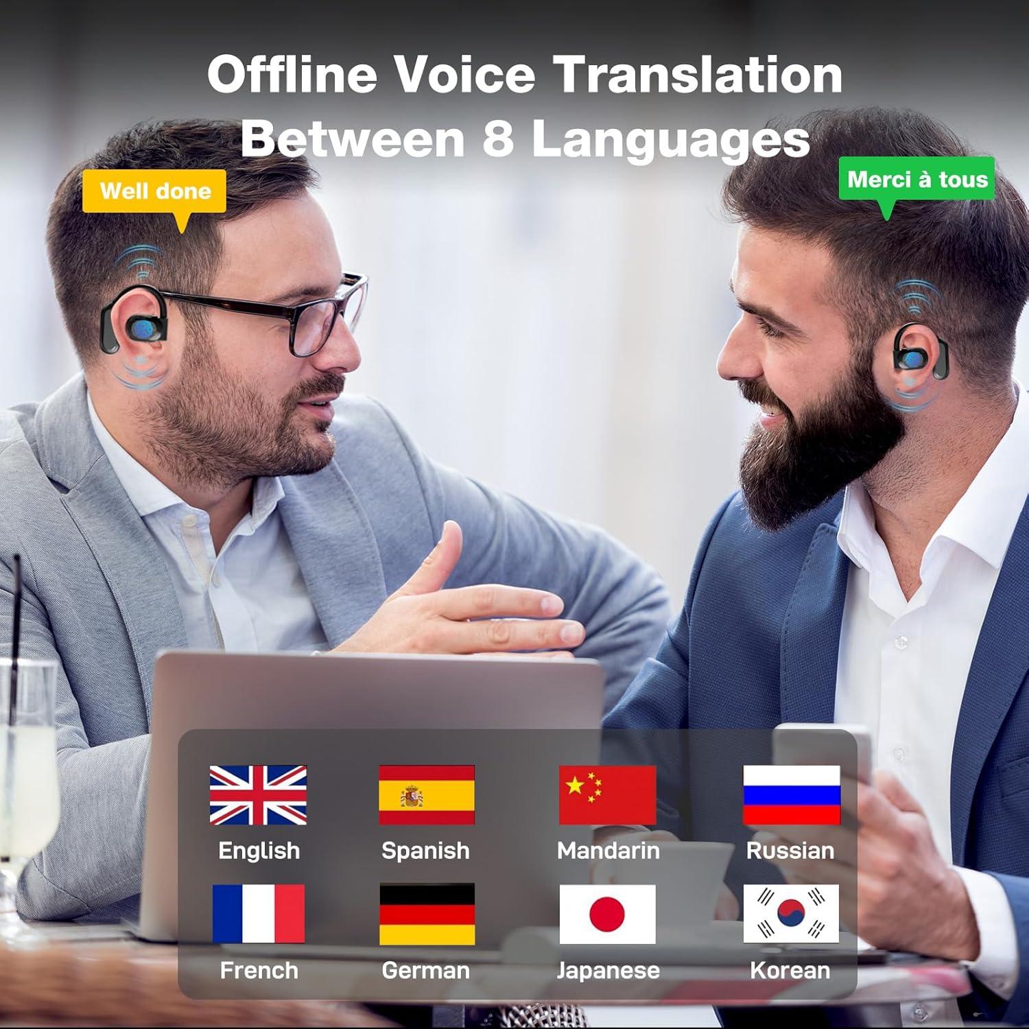 Auriculares Traductores Inalámbricos XIXIGOU M94 - 144 Idiomas