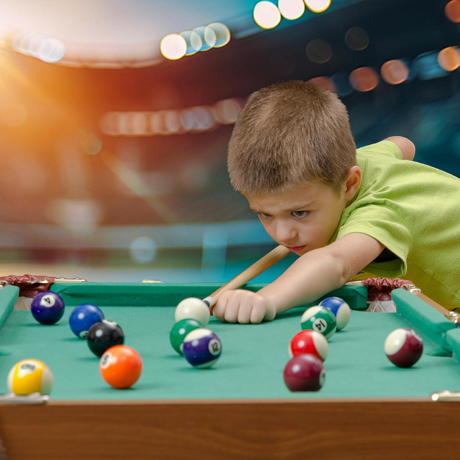 Juego de 16 Bolas de Billar Miniatura TOSAMZOO 25mm