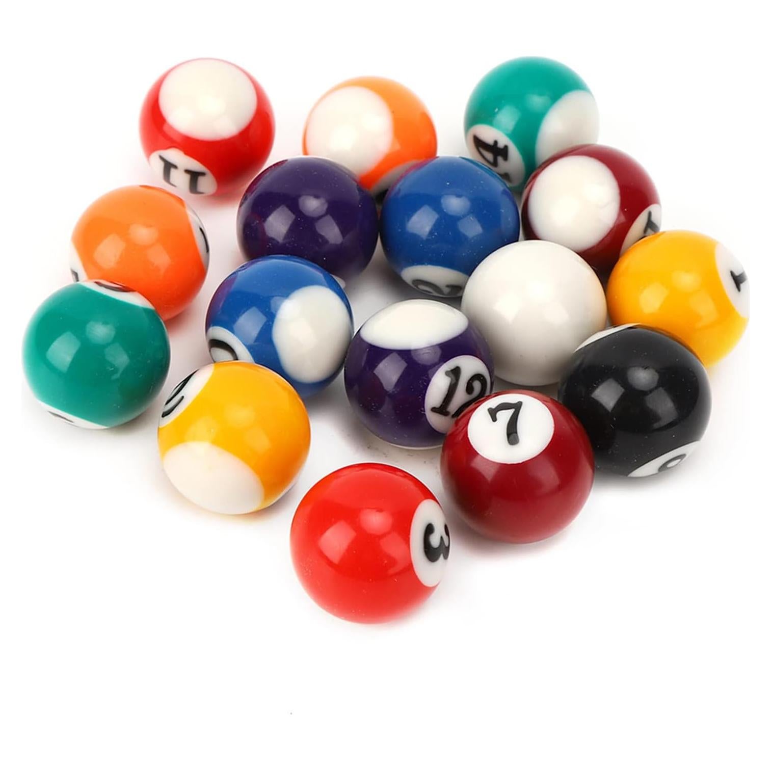Juego de Bolas de Billar Mini 16PCS Haosie 2.5cm Resina