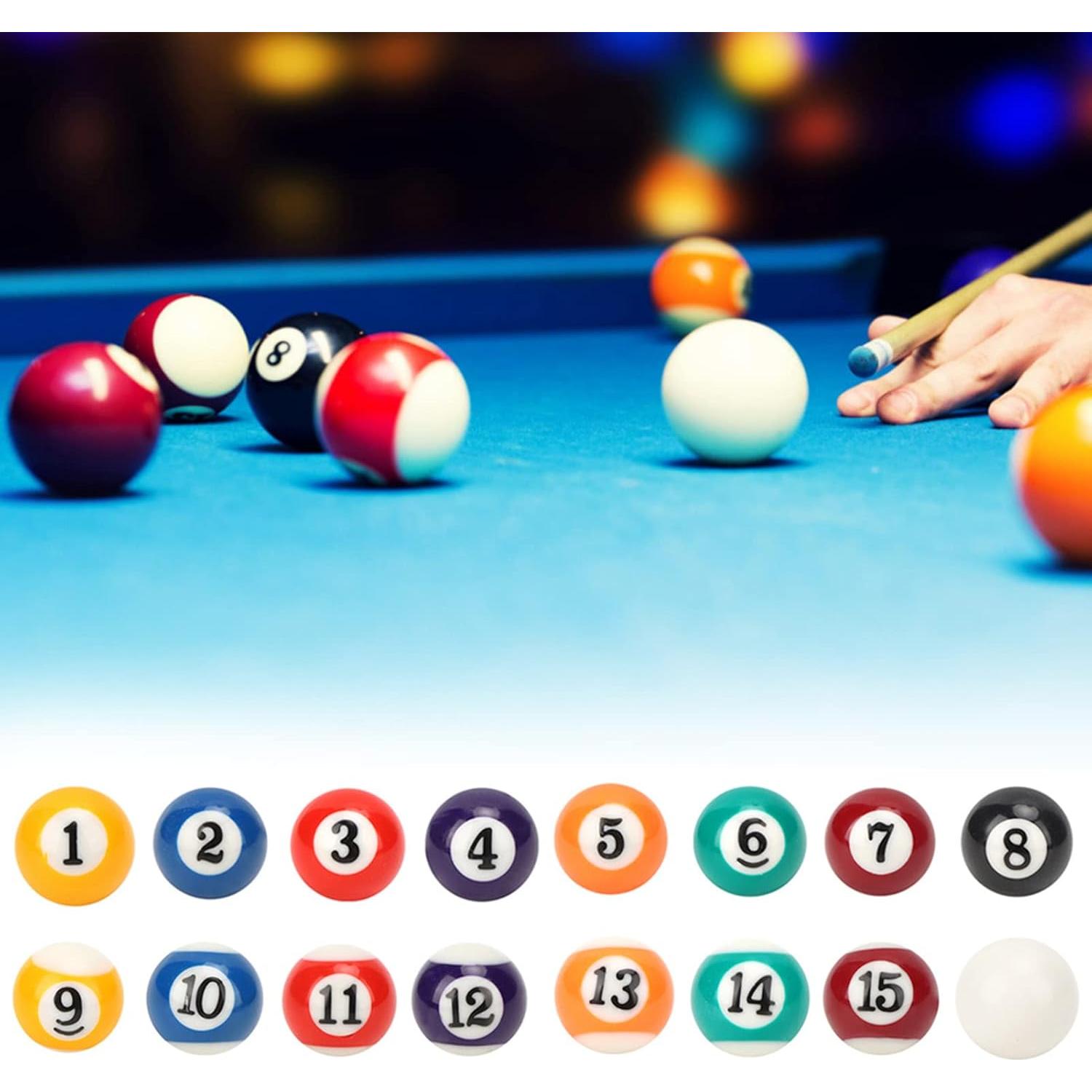 Juego de Bolas de Billar Mini 16PCS Haosie 2.5cm Resina