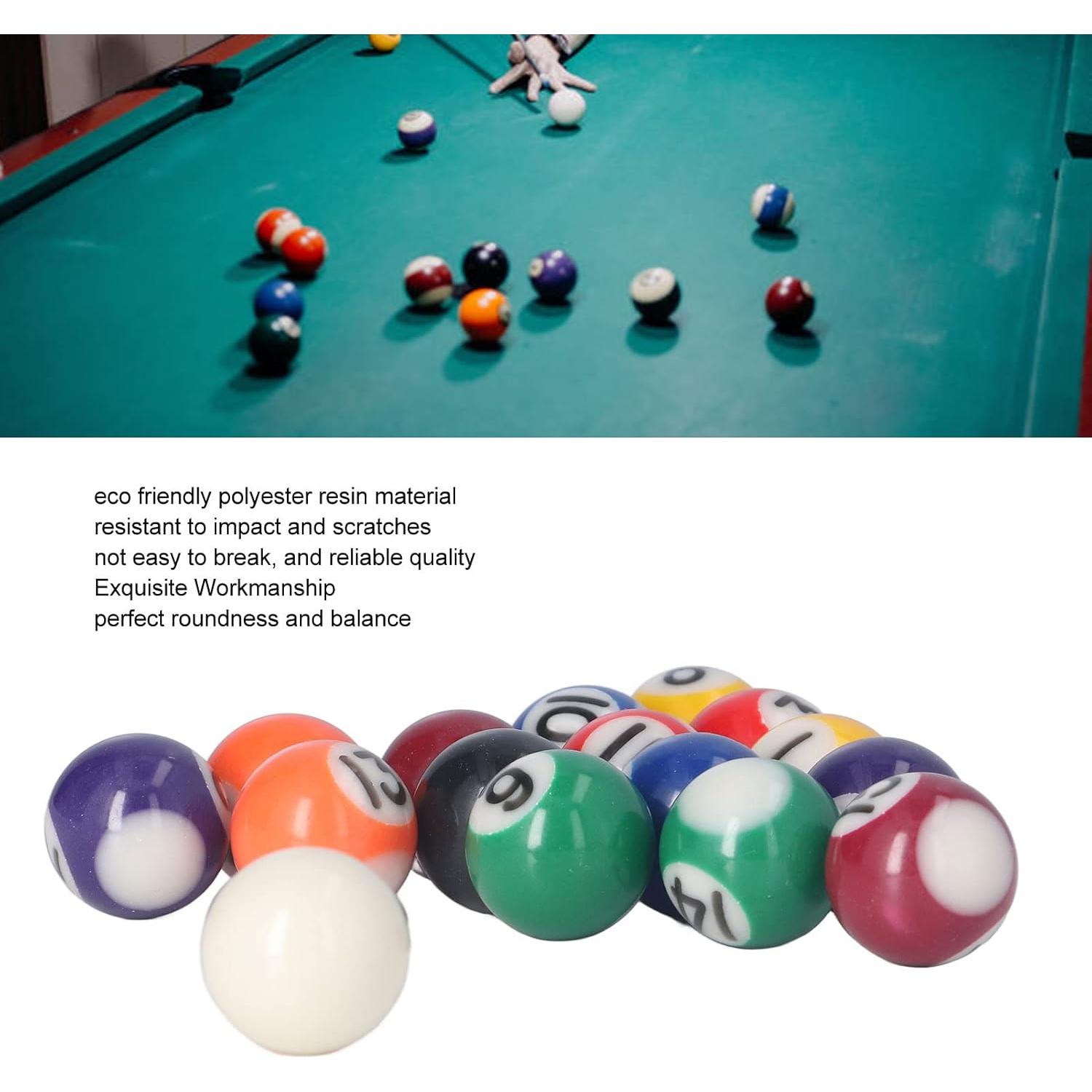 Conjunto de 16 Mini Bolas de Billar Tnfeeon de Resina 25mm