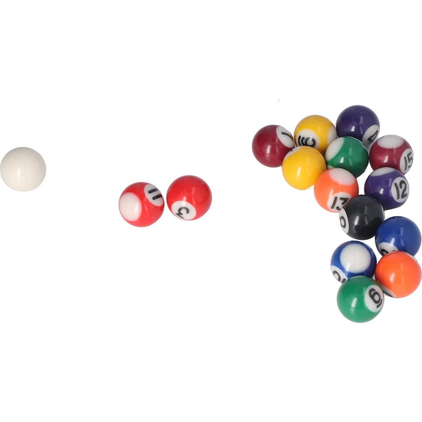 Conjunto de 16 Mini Bolas de Billar Tnfeeon de Resina 25mm