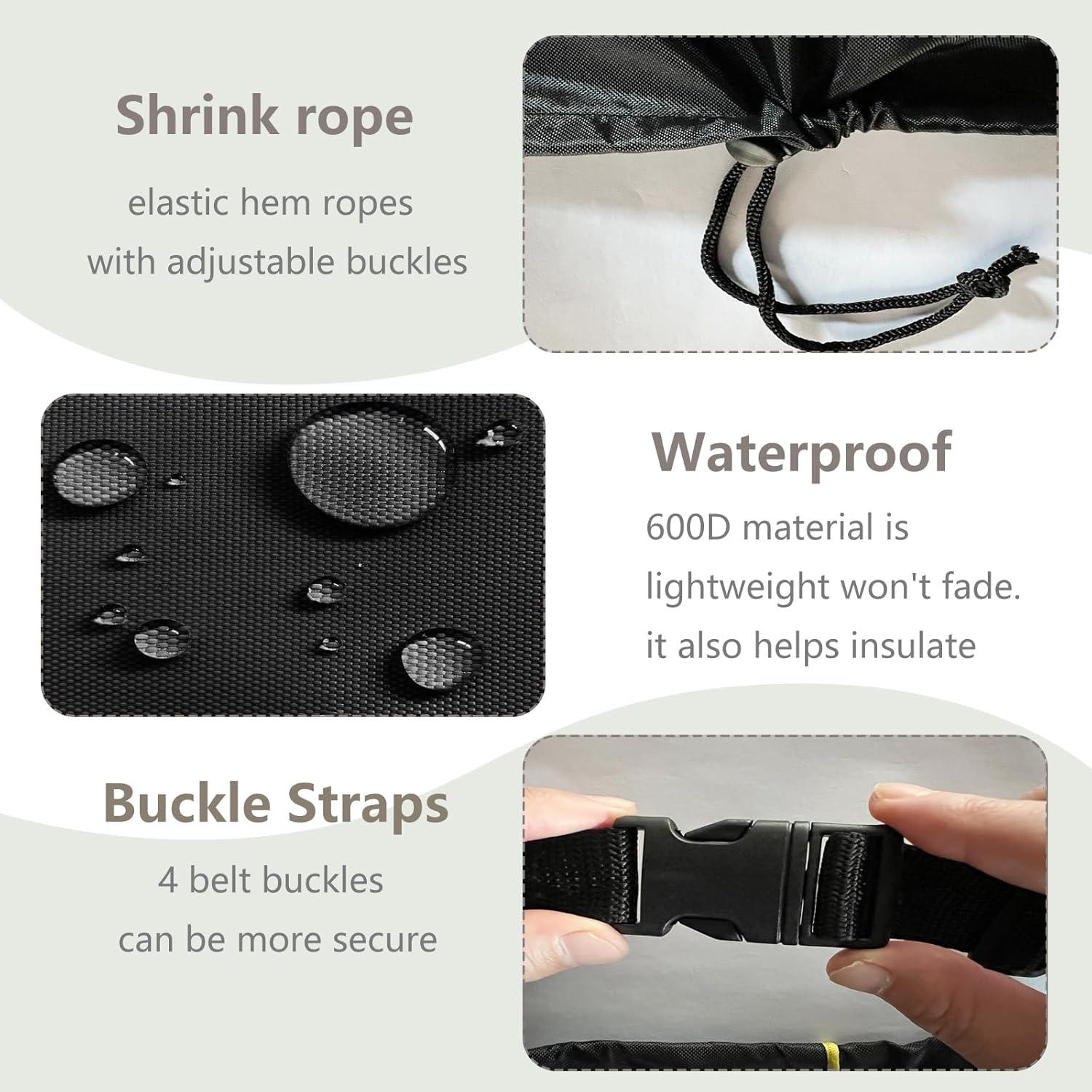 Cubierta de Mesa de Agua para Niños Aacabo 87x87x45 cm Negra