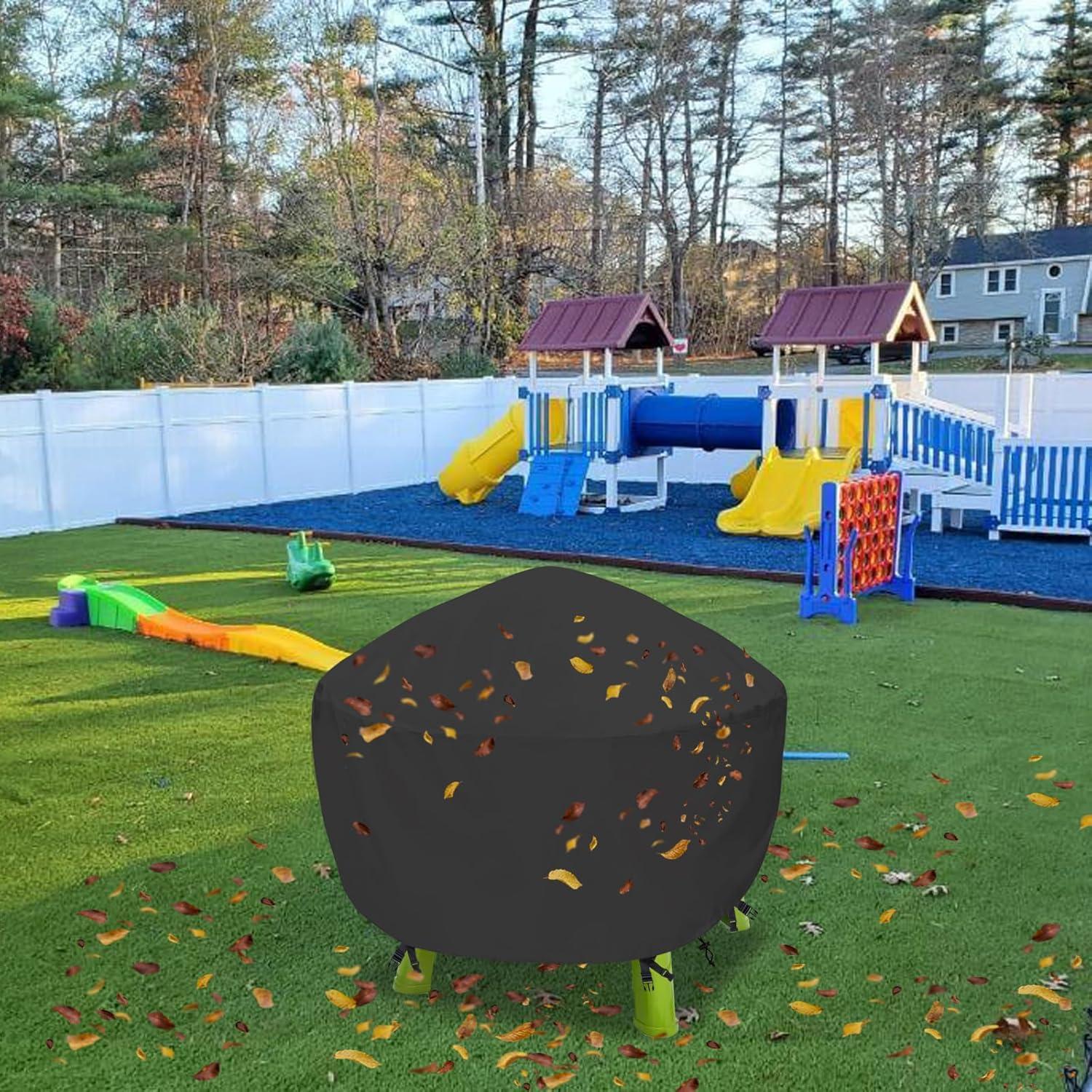 Cubierta de Mesa de Agua para Niños Aacabo 87x87x45 cm Negra