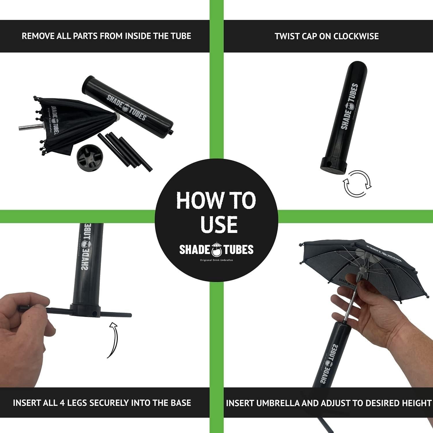 Sombrilla Tubular Versapong para Bebidas 26.67 cm Ajustable