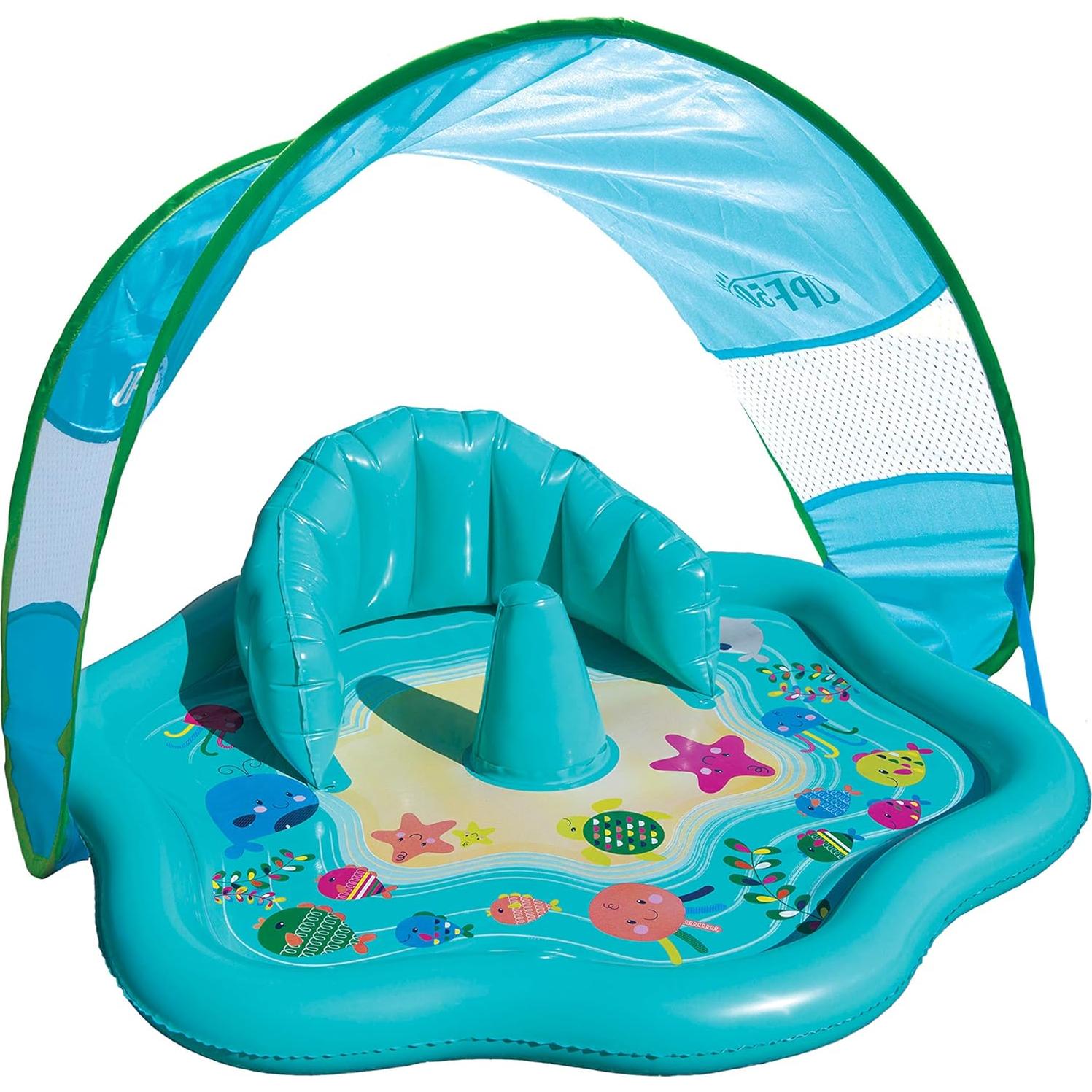Flotador para Bebés SwimSchool con Toldo Ajustable 6-24 Meses
