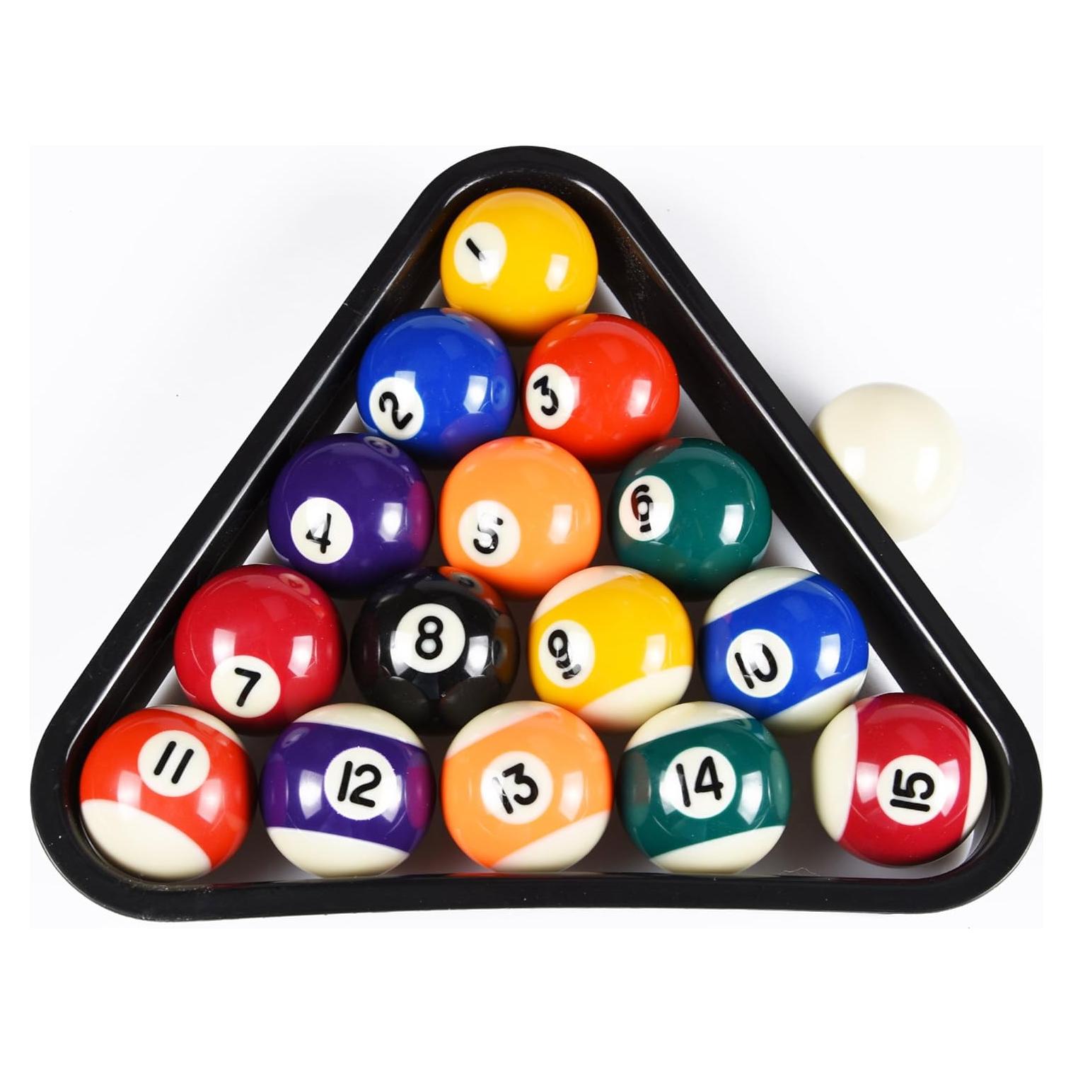 Juego de bolas de billar mini ISPiRiTo 16 bolas resina 3.81cm