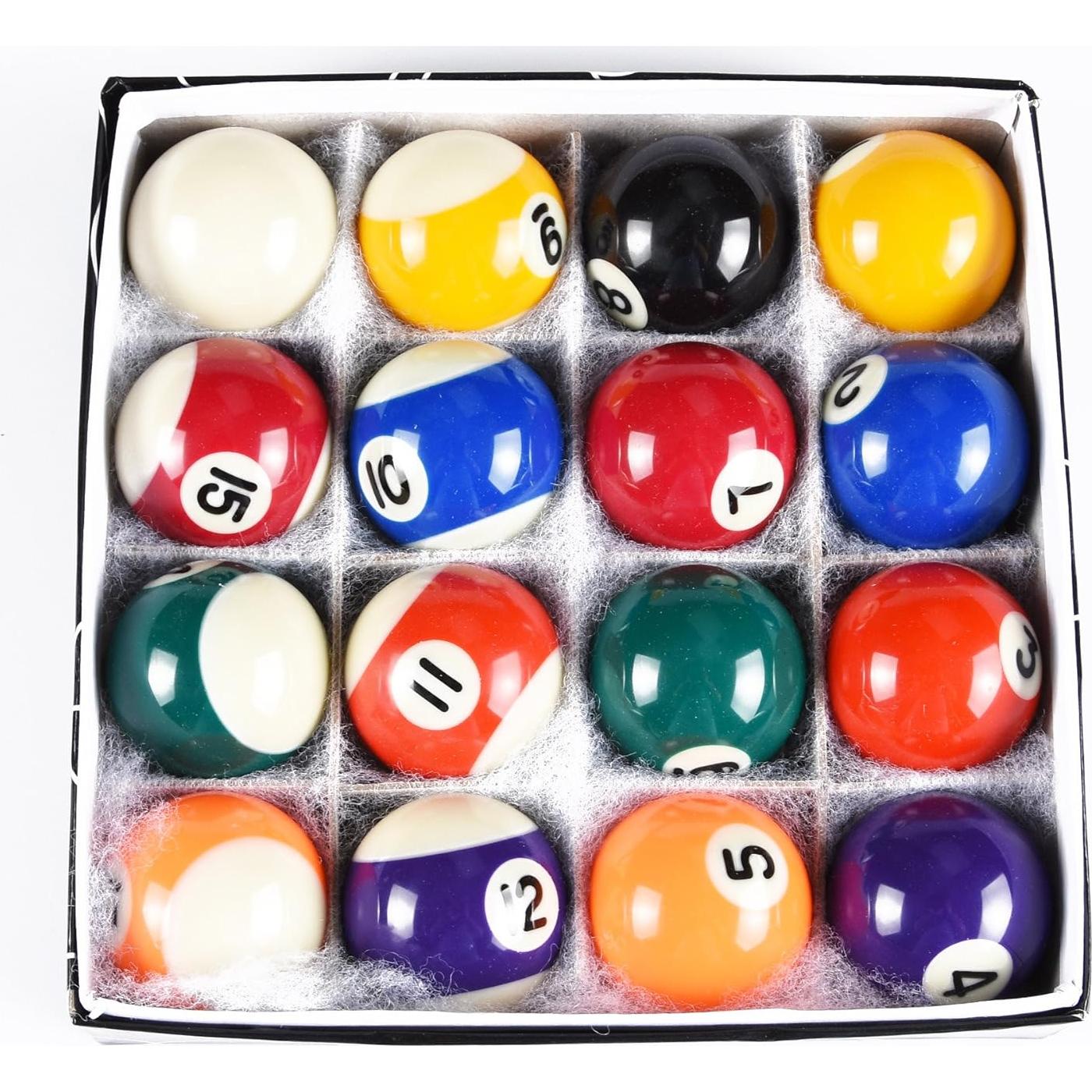 Juego de bolas de billar mini ISPiRiTo 16 bolas resina 3.81cm