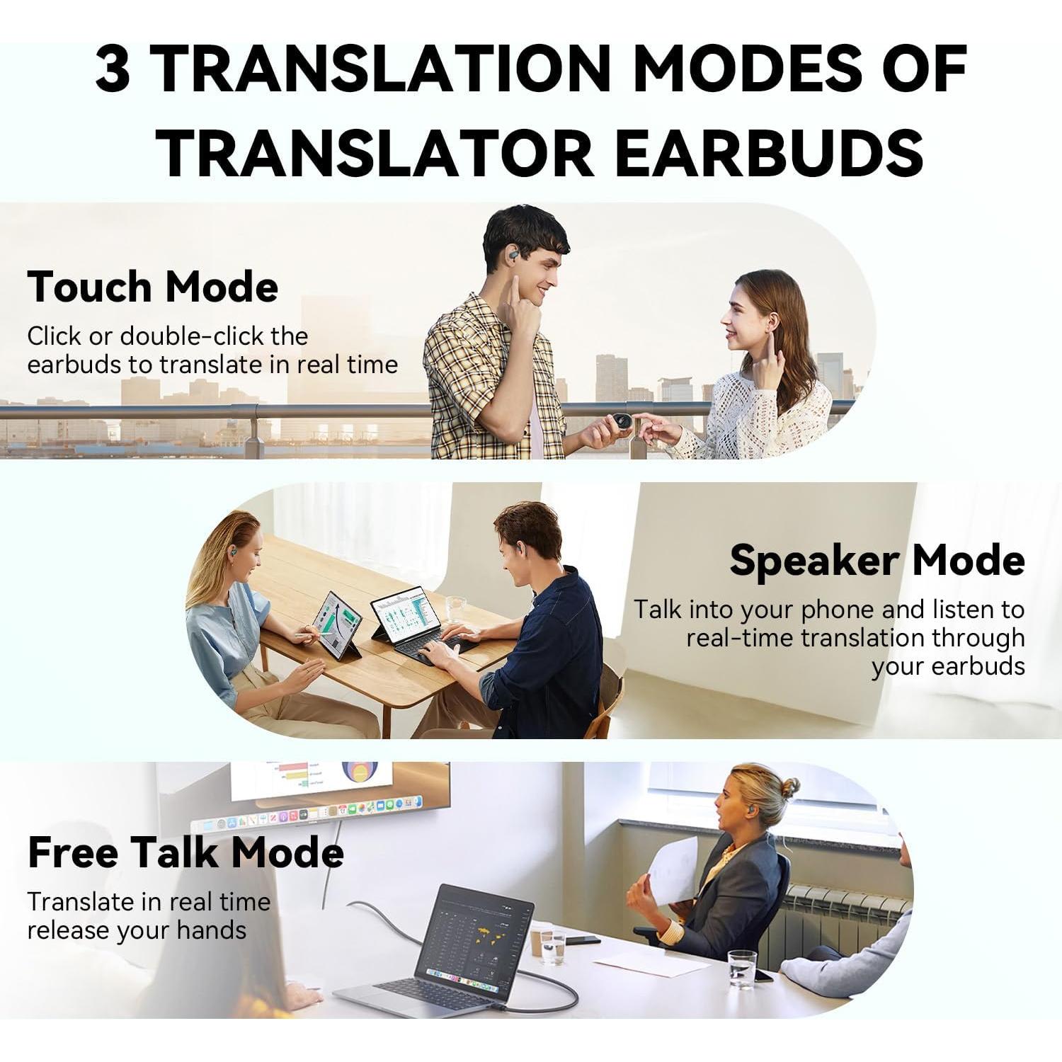Auriculares de Traducción AI Dasheng T20 Bluetooth 5.4 144 Idiomas