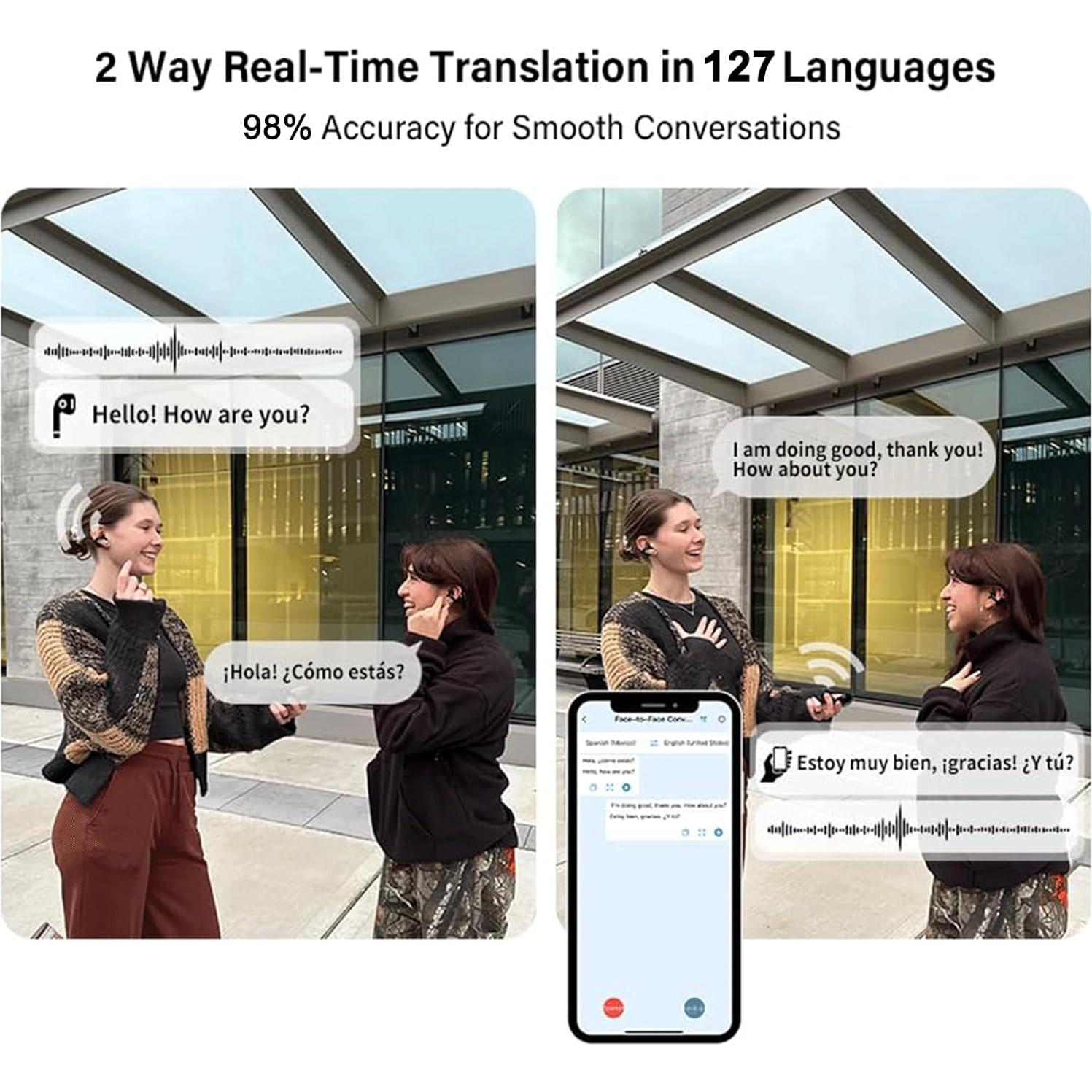 Auriculares de Traducción iTour Z50S Bidireccional 127 Idiomas