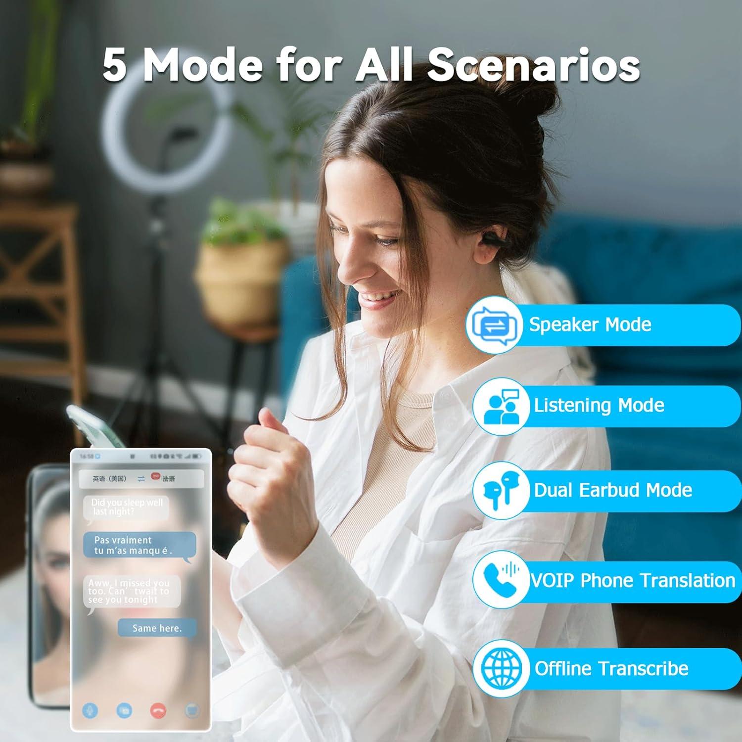 Auriculares de Traducción iTour Z50S Bidireccional 127 Idiomas