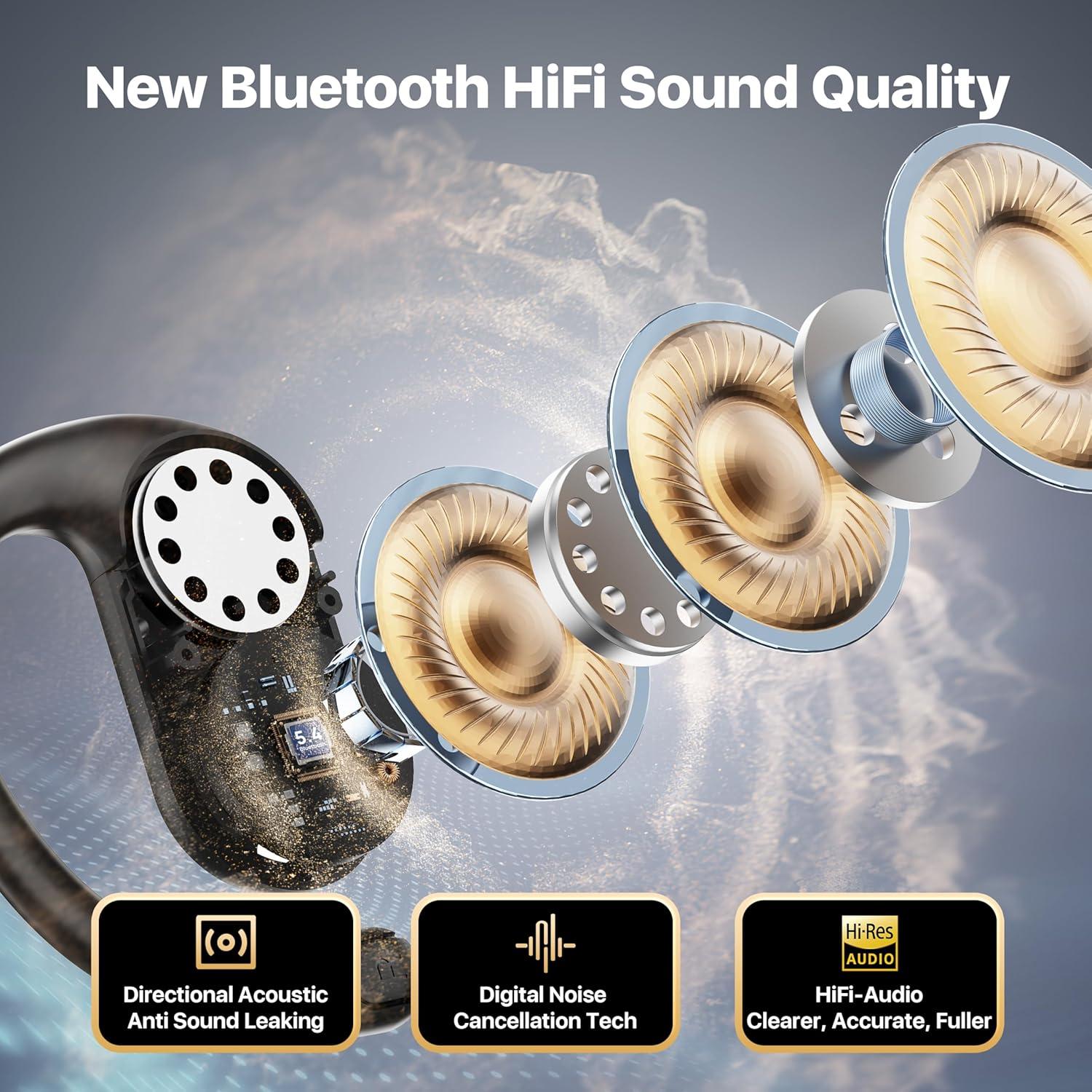 Auriculares Traductores AI OWS 3 en 1 Negro 144 Idiomas