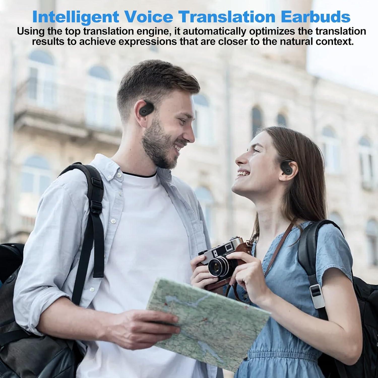 Auriculares Traductores de Idiomas exsulity - Traducción 144 Idiomas