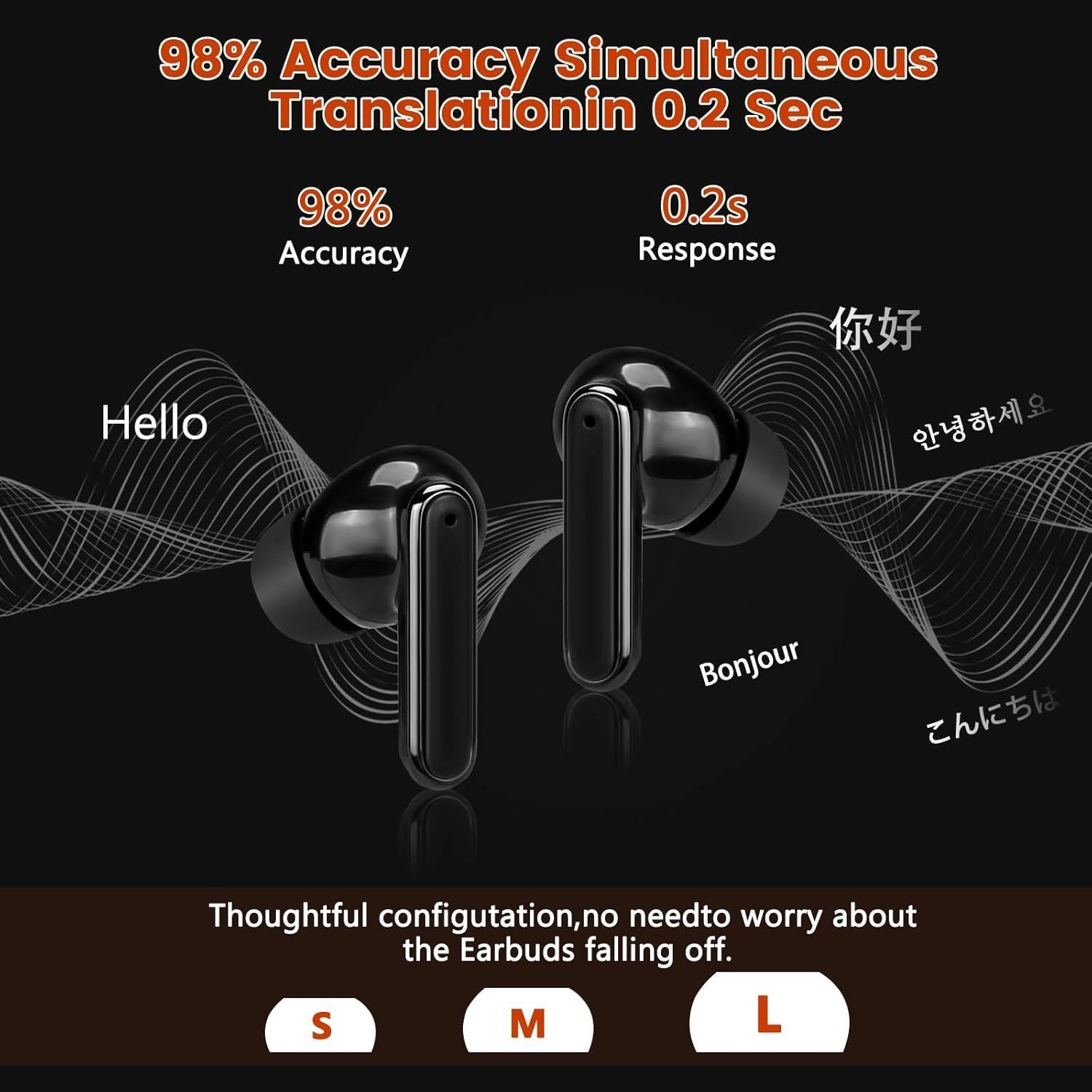 Auriculares de Traducción Fyzuf Inalámbricos 150 Idiomas HD