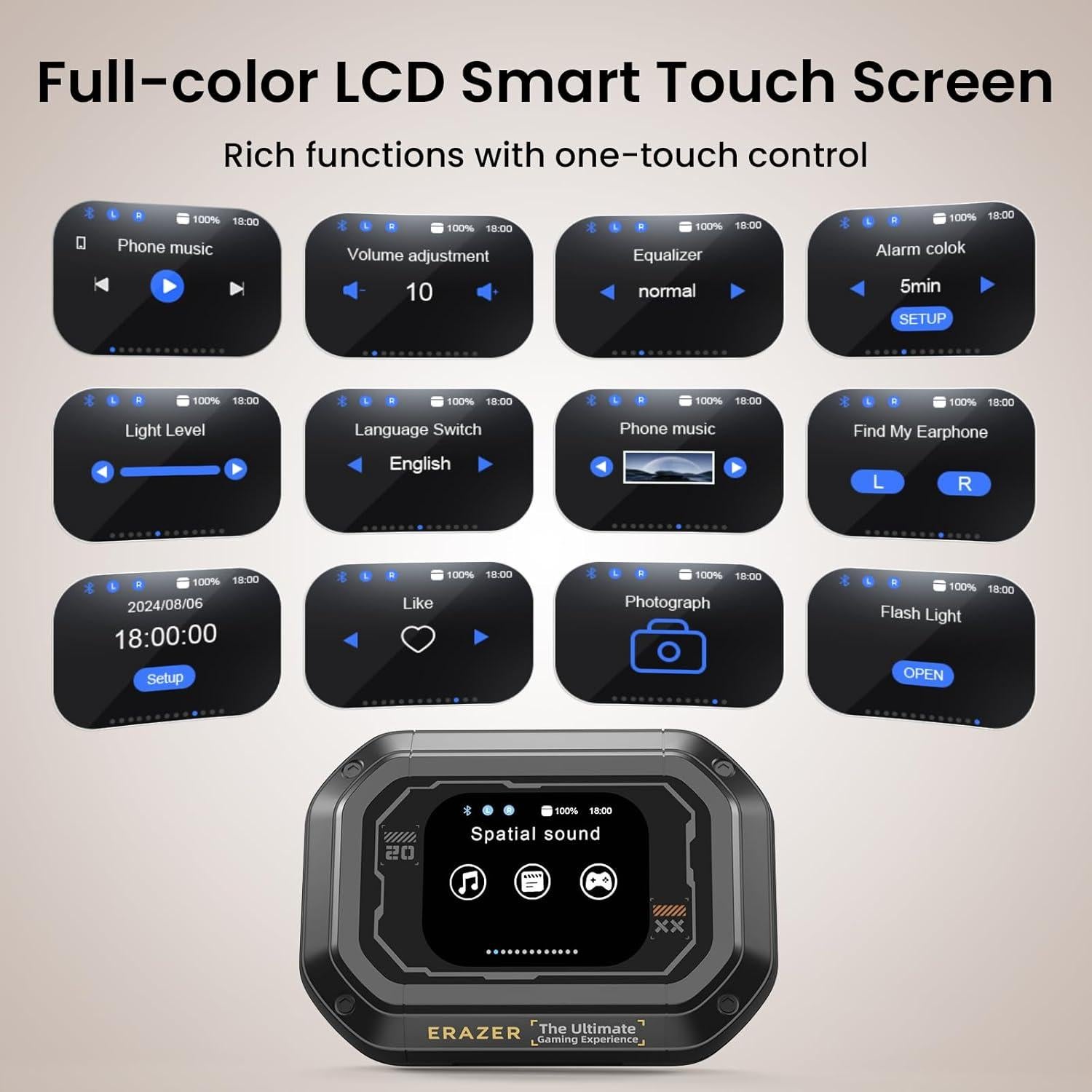 Auriculares Traductores ERAZER XP6 Bluetooth AI 135 Idiomas