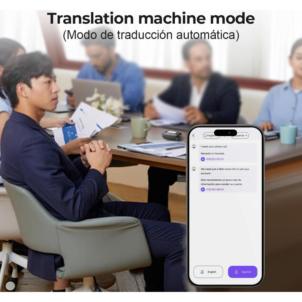 Auriculares Traductores ERAZER XP6 Bluetooth AI 135 Idiomas