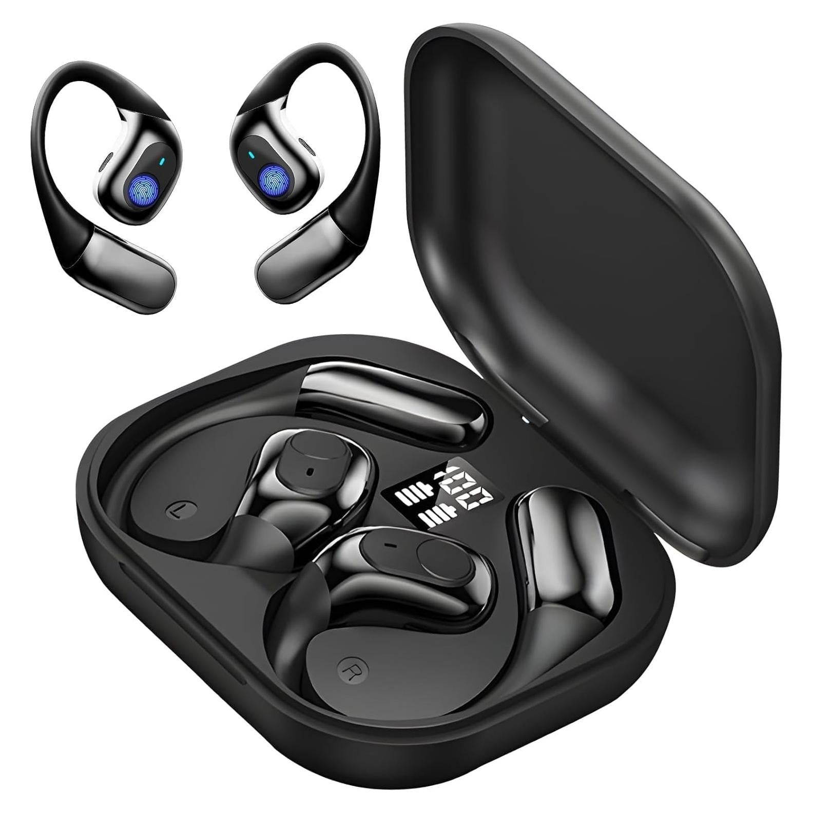 Ai Language Translation Earbuds Real Time,144 Language Translator Earbuds, Bluetooth Headphones Translation Language Device for iPhone and Android Earbud Translator(Black)