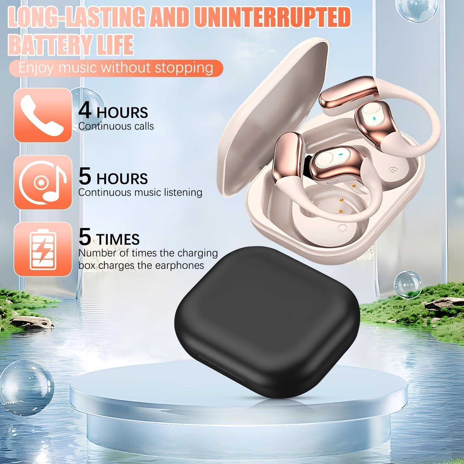 Ai Language Translation Earbuds Real Time,144 Language Translator Earbuds, Bluetooth Headphones Translation Language Device for iPhone and Android Earbud Translator(Black)