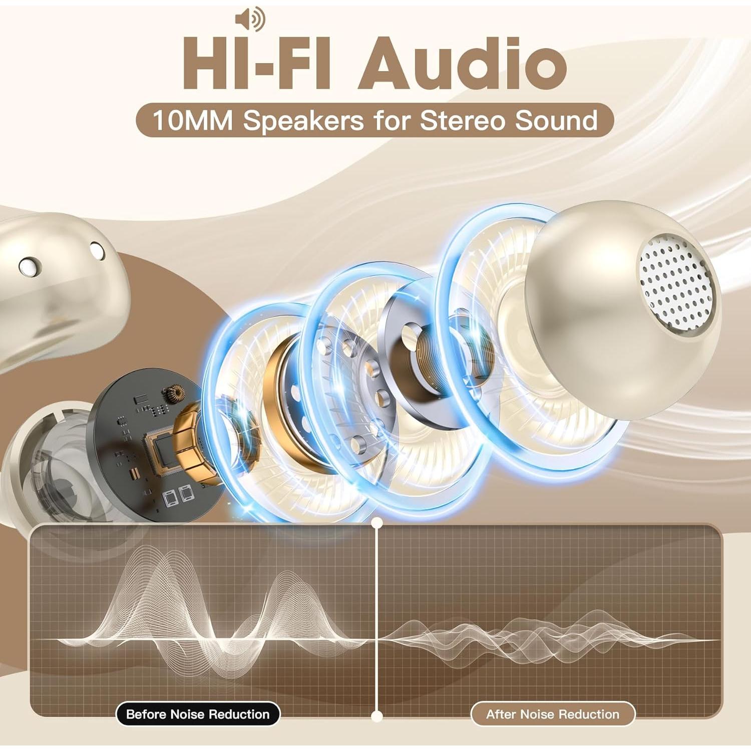 Auriculares Traductores Inalámbricos Yukee AI 144 Idiomas