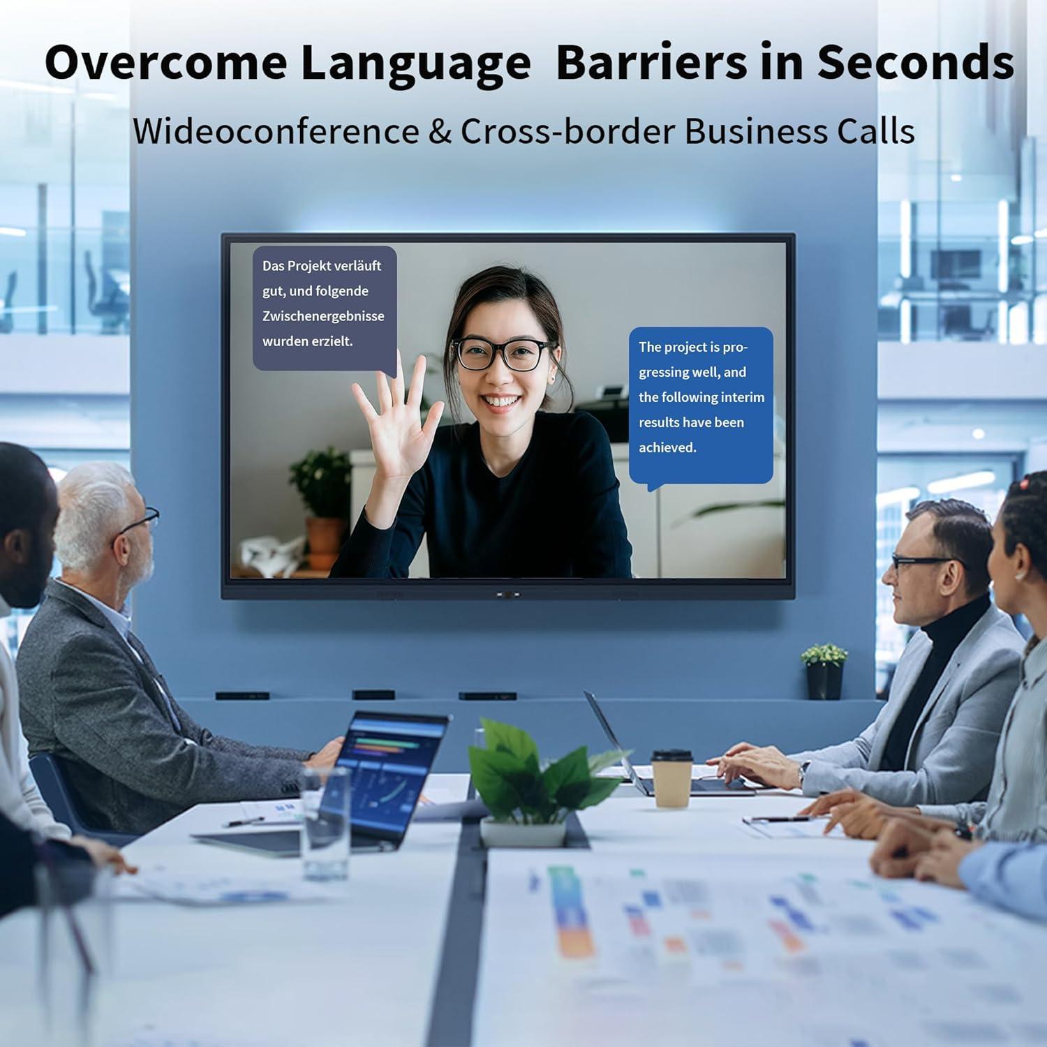 Auriculares Traductores AI LETWESAF C35 Inalámbricos Bluetooth 144 Idiomas