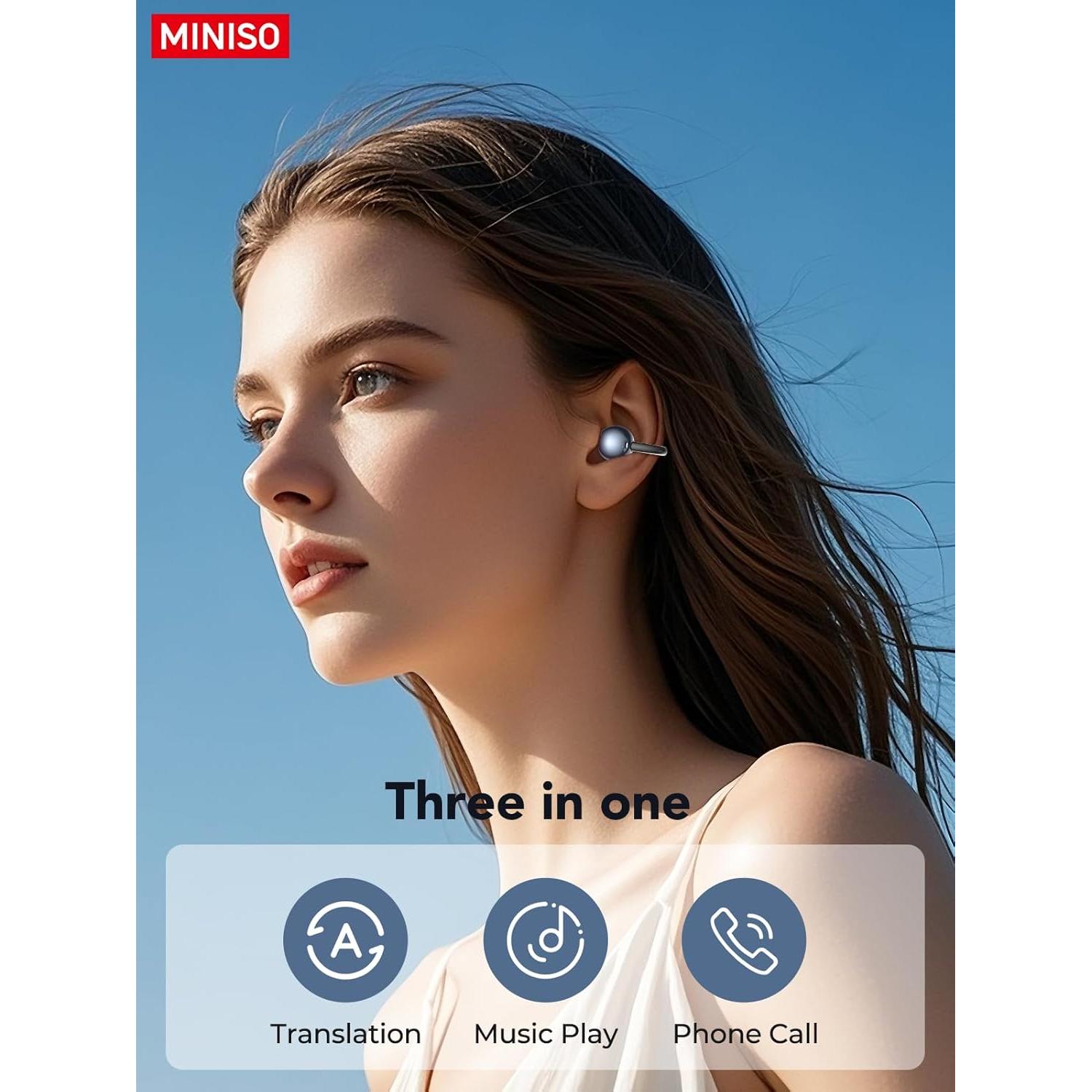 Auriculares de Traducción AI MINISO MS199, Bluetooth 6.0, 60h