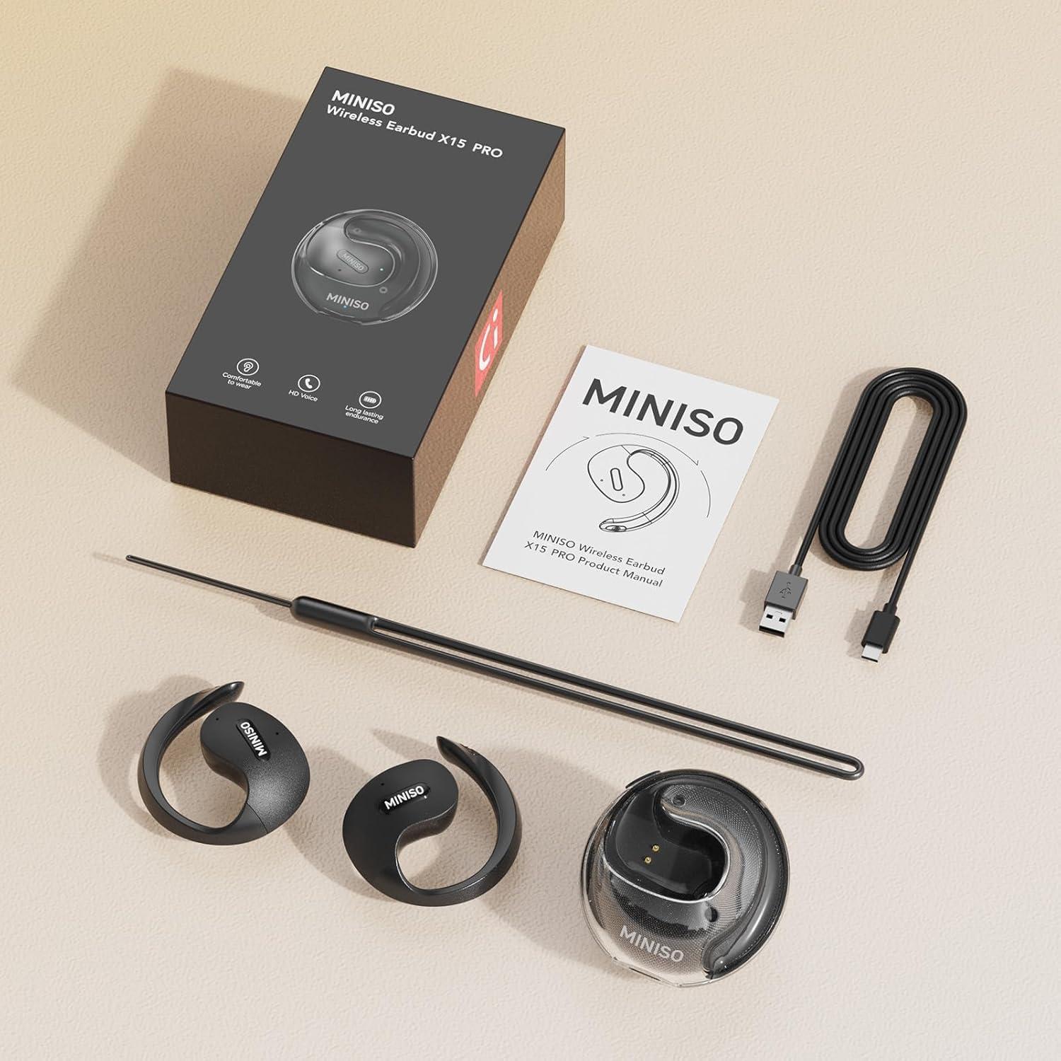 Auriculares de Traducción Inalámbricos MINISO X15 PRO 135 Idiomas