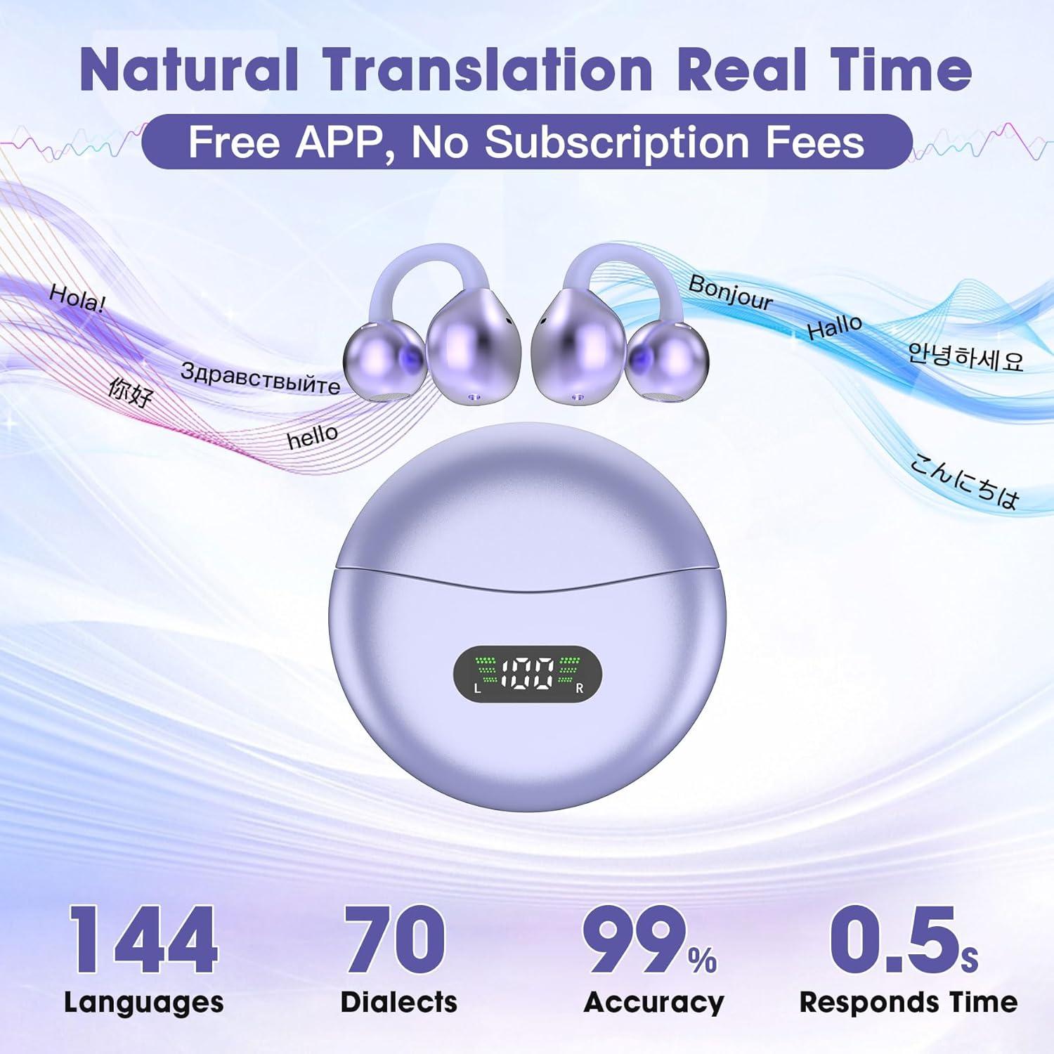 Auriculares Traductores AI M79 Inalámbricos 144 Idiomas