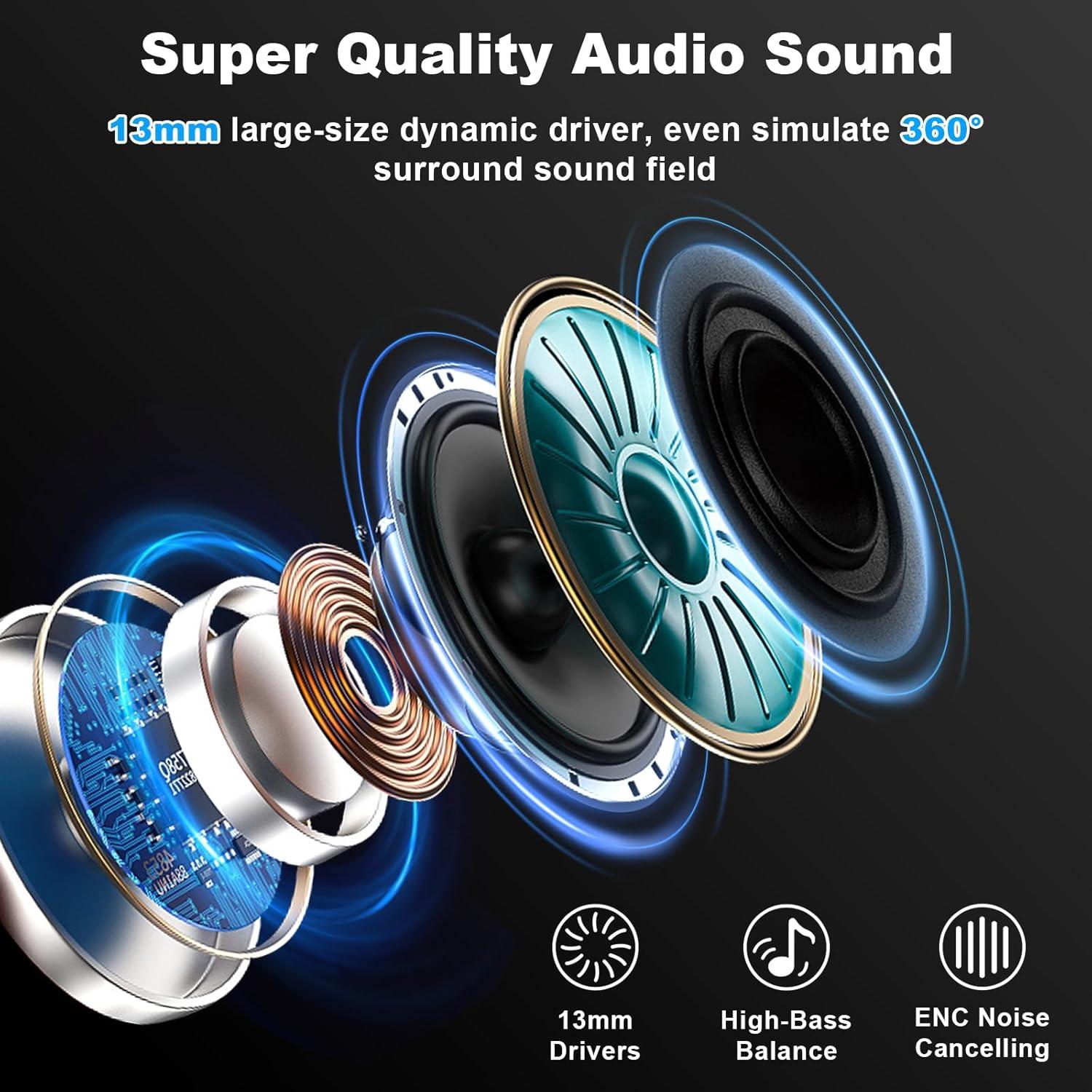 AI Translation Earbuds Real Time, Language Translator Earbuds 145 Languages & 8 Offline, 3 in 1 Spanish Translating Earbud, Translate Headphones for iOS Android, Travel Ear Bud Translator Device