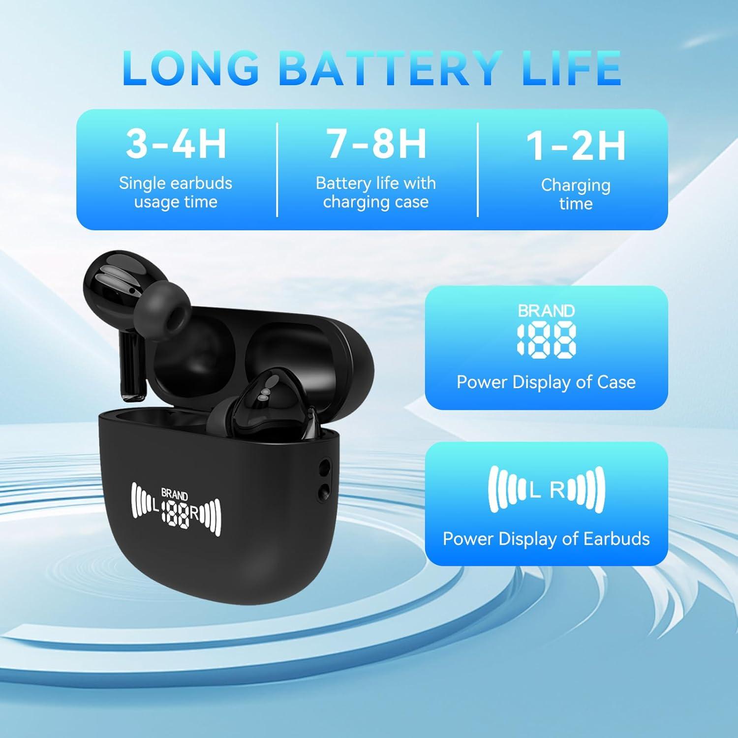 Ai Translation Earbuds Real Time, 3-in-1 Buletooth 5.4 Language Translator Earbuds with 150 Languages & Accents, Long Battery Life, Two-Way Translator Earphones for Travel/Business/Leaning