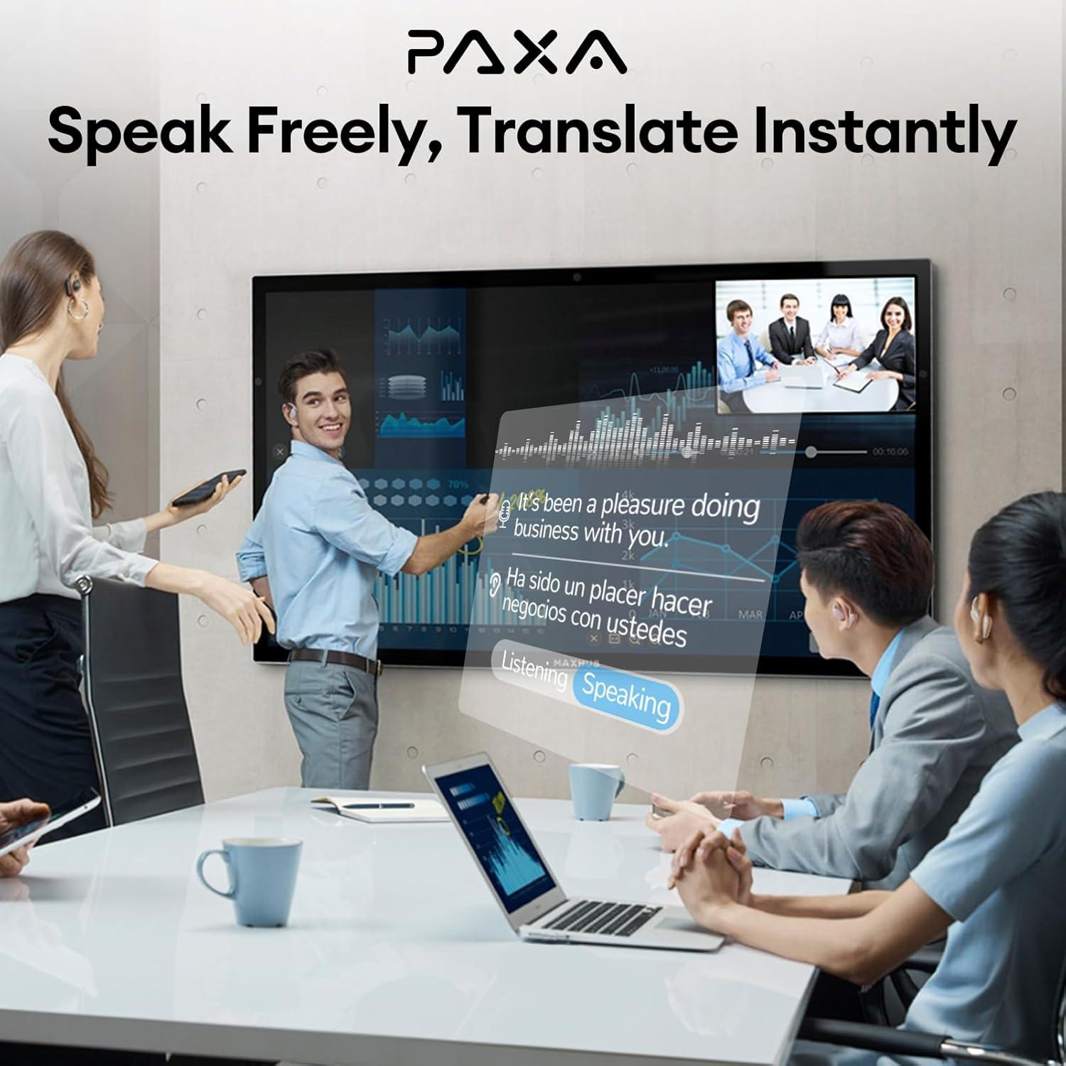 Auriculares Traductores PAXA OpenAir5 Bluetooth 5.4 145 Idiomas