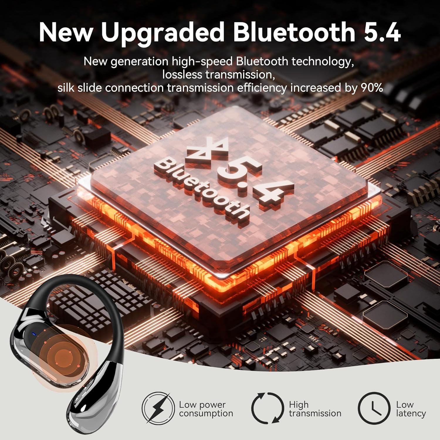 Auriculares de Traducción AI TOUSBUS Q15, 144 Idiomas, Negro