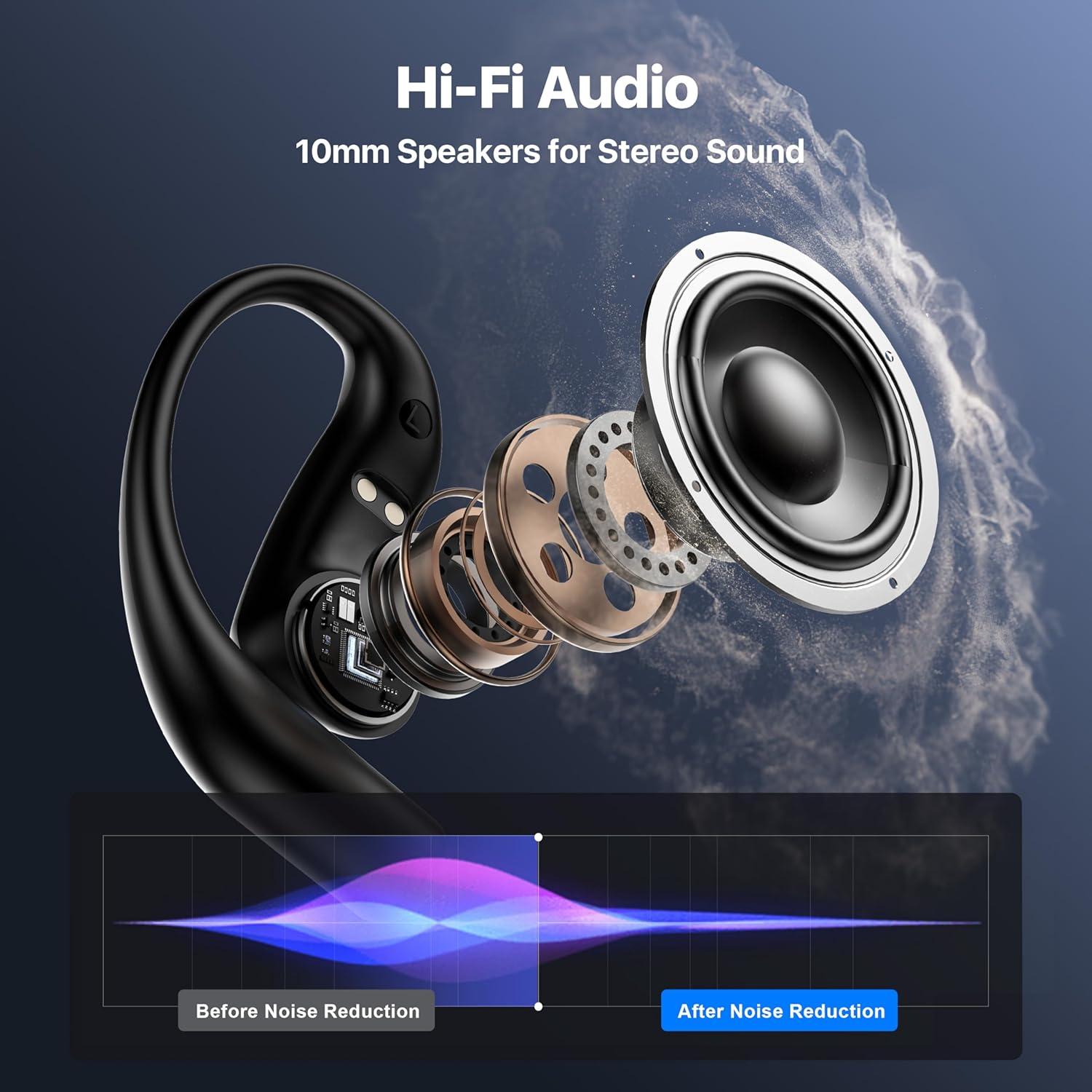 Auriculares Traductores OWS AI 145 Idiomas Negro