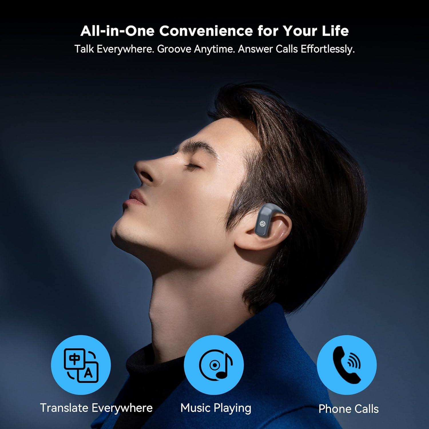 Auriculares Inalámbricos BUGANI Oído Abierto Bluetooth 5.4 IPX5