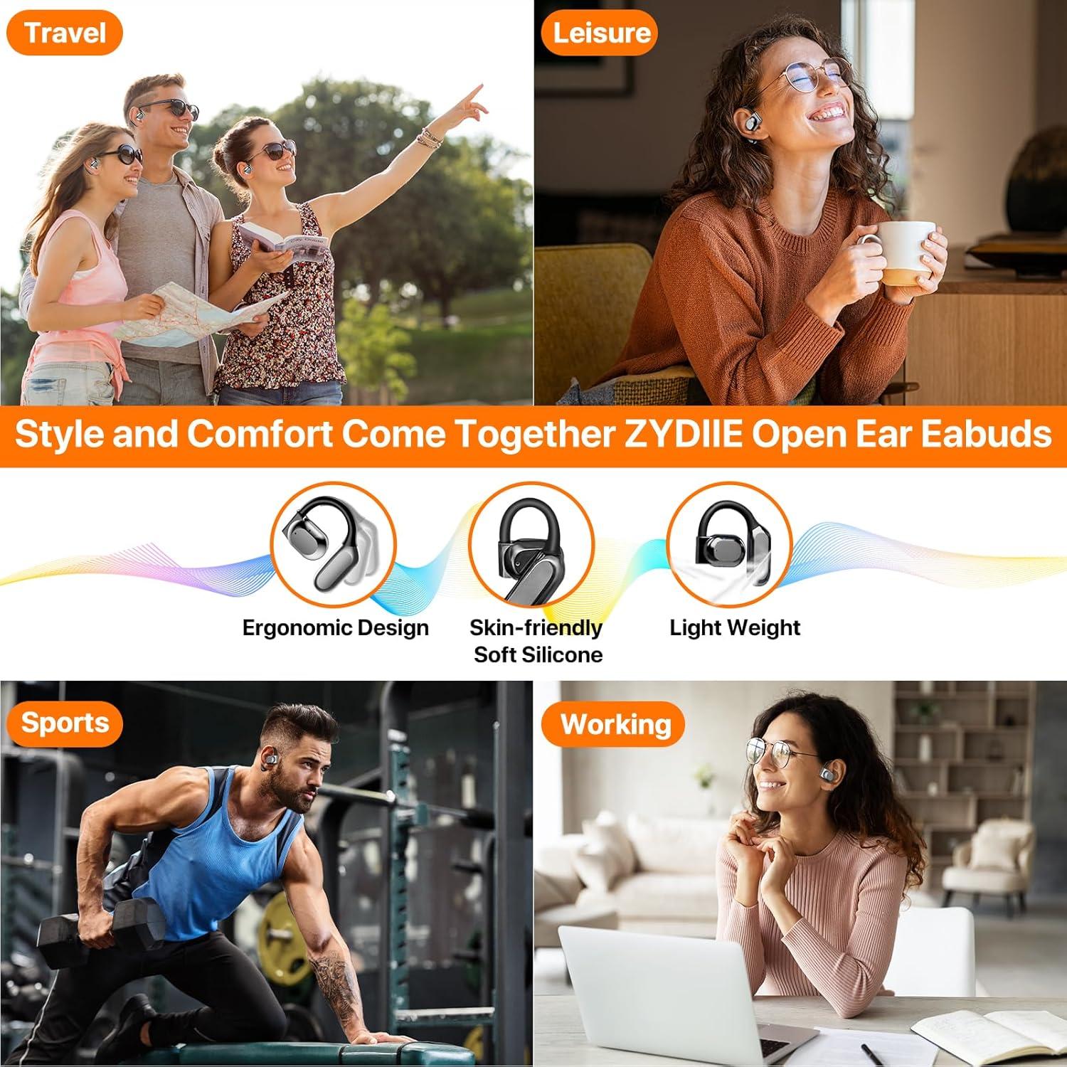 AI Translation Earbuds Real Time for iPhone and Android, 144 Language Translator Earbuds 3-in-1 Translating Headphones Audifonos Traductores Translator Device for Travel Business Learning