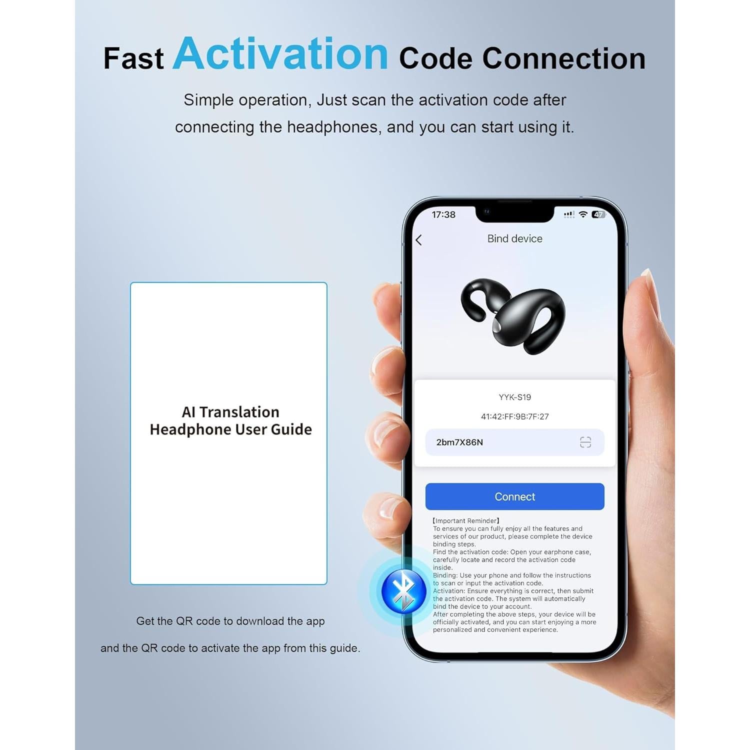 Audífonos Traductores Ouliazo IA - 144 Idiomas, Bluetooth 5.4