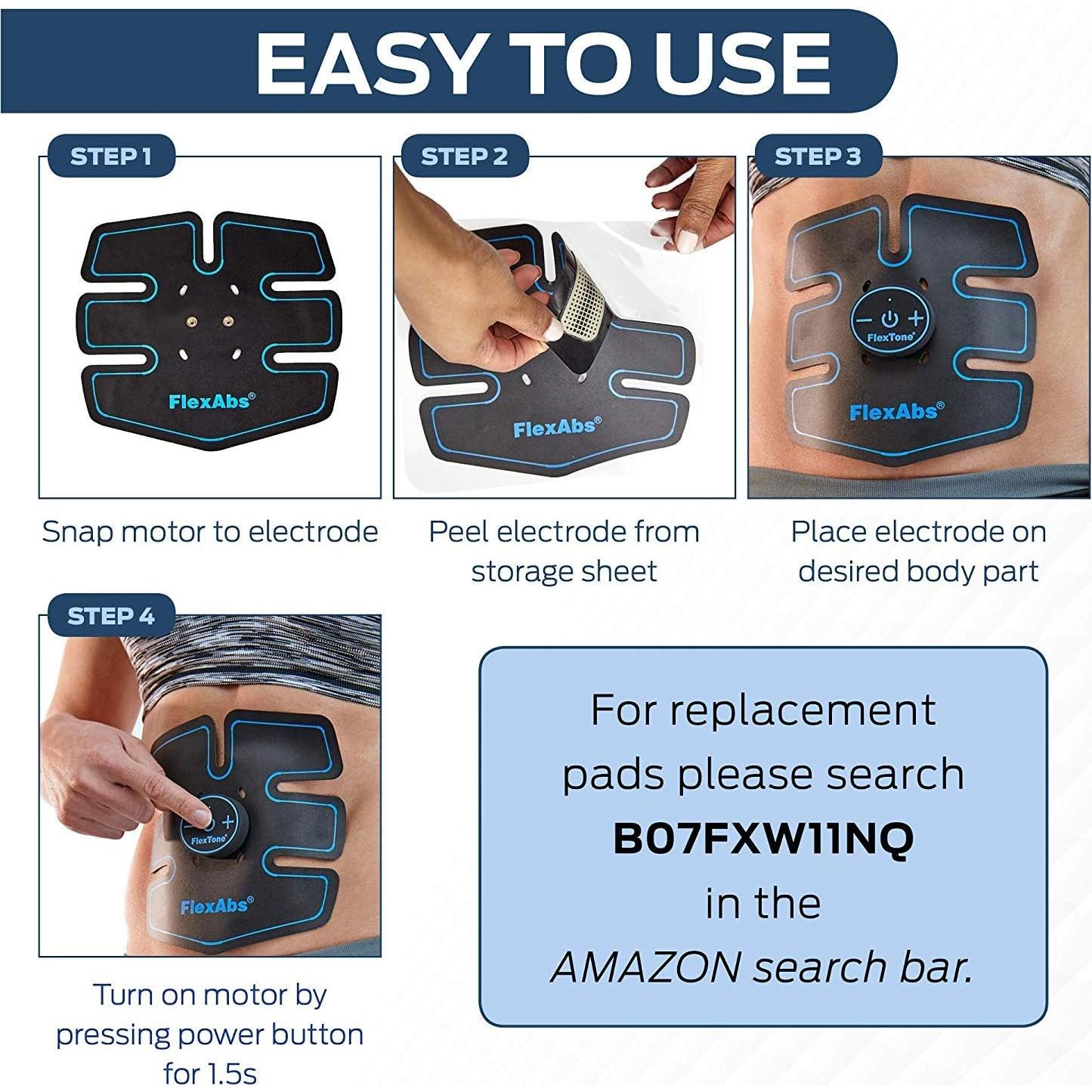 Toner Muscular Inalámbrico FlexTone EMS - Estimulador Abdominal