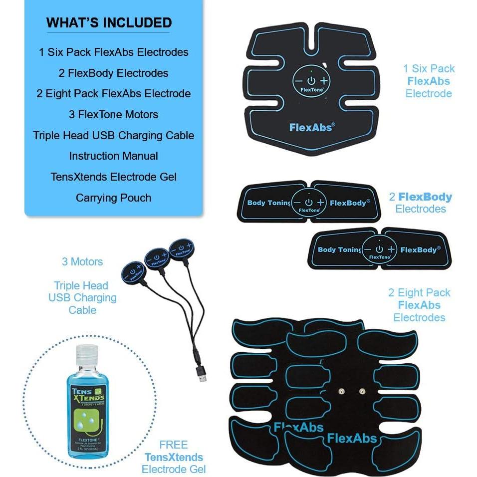 Toner Muscular Inalámbrico FlexTone EMS - Estimulador Abdominal