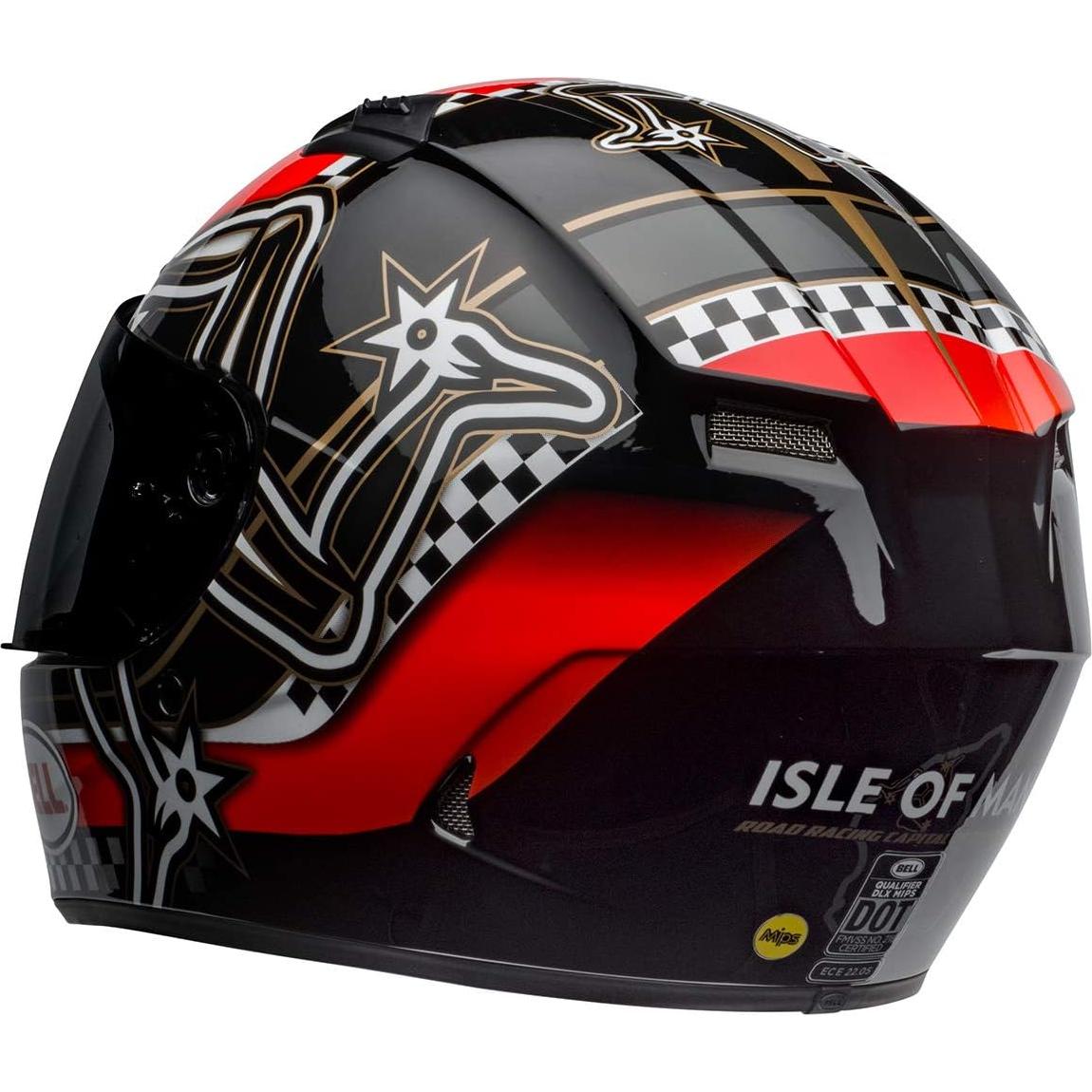 Casco BELL Qualifier DLX MIPS Rojo Brillante Negro Blanco P