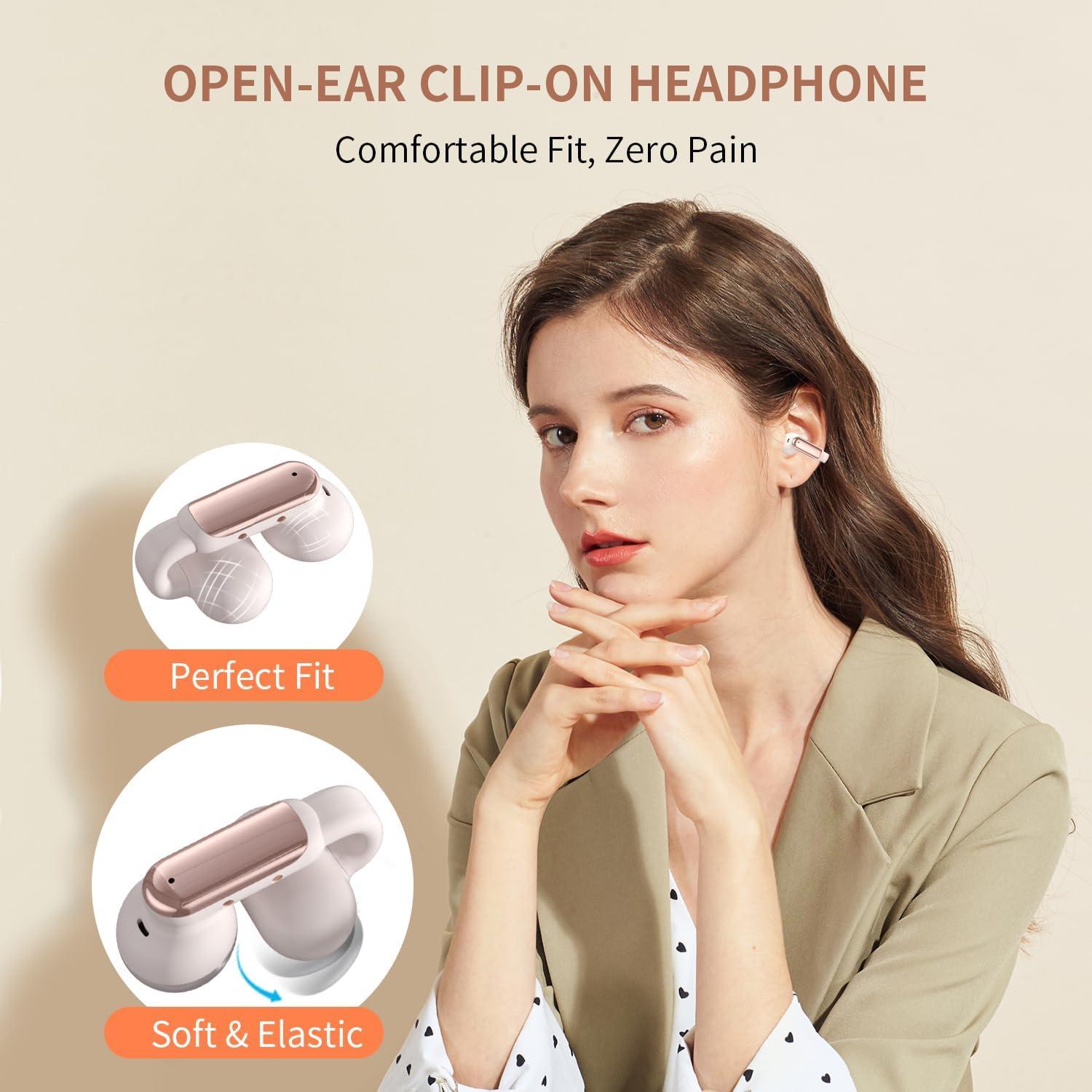 Auriculares de Traducción AI GenXenon Rosa 3-en-1 Bluetooth