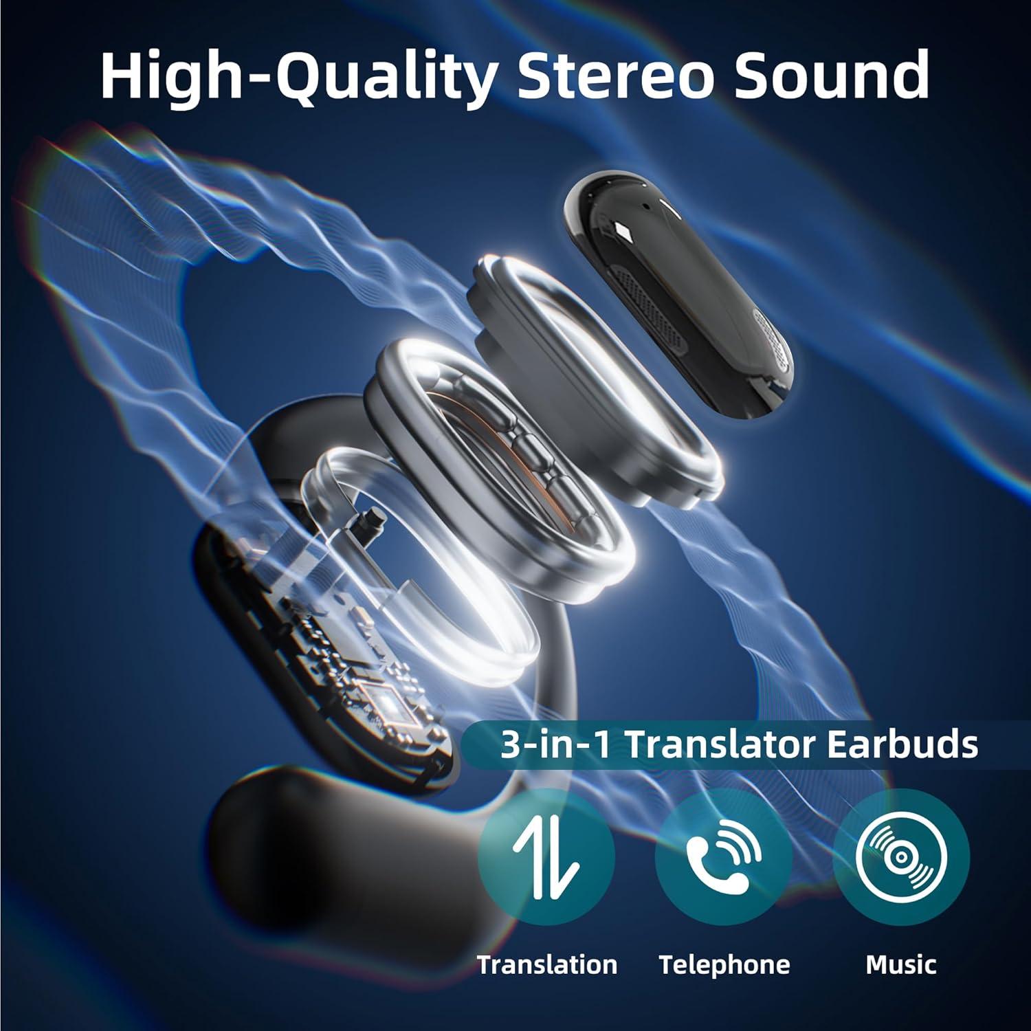 Auriculares de Traducción Viline AI, Sonido HD, 8h Batería