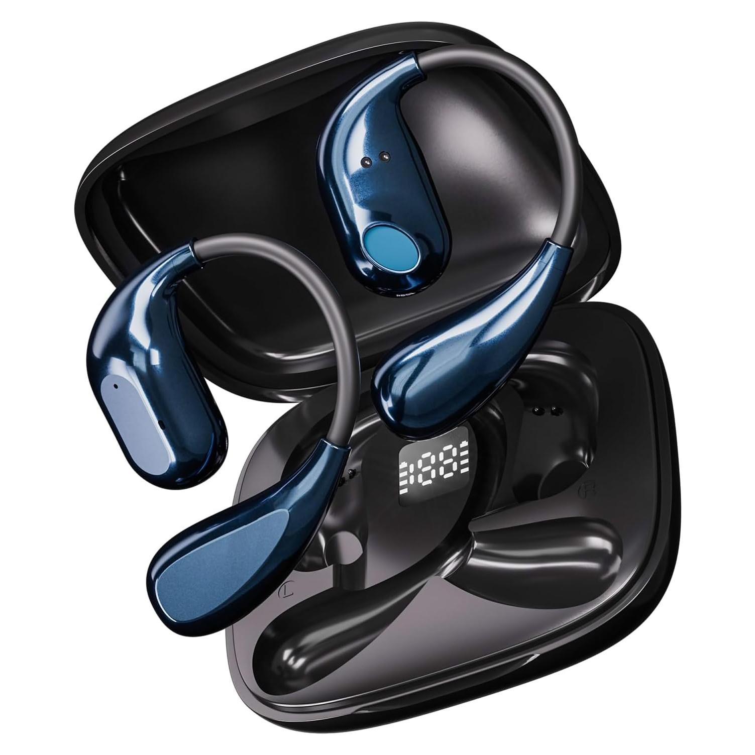 Translation Earbuds Real Time - Souroyea 150 Languages Two-Way AI Translator Open Ear Headphones Device, ENC Noise Cancelling & 10H Playtime for Travel Tour Guide, Business Meeting & School