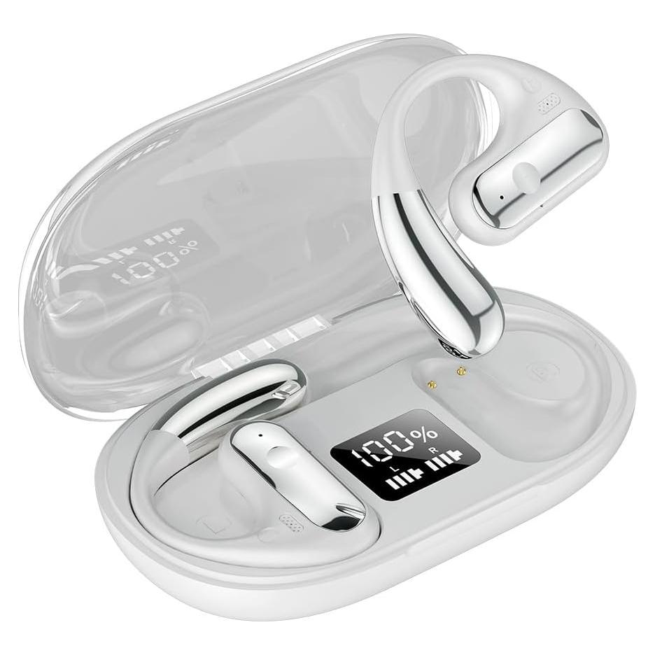 Auriculares Traductores AI QXC YABUDA 144 Idiomas Blanco